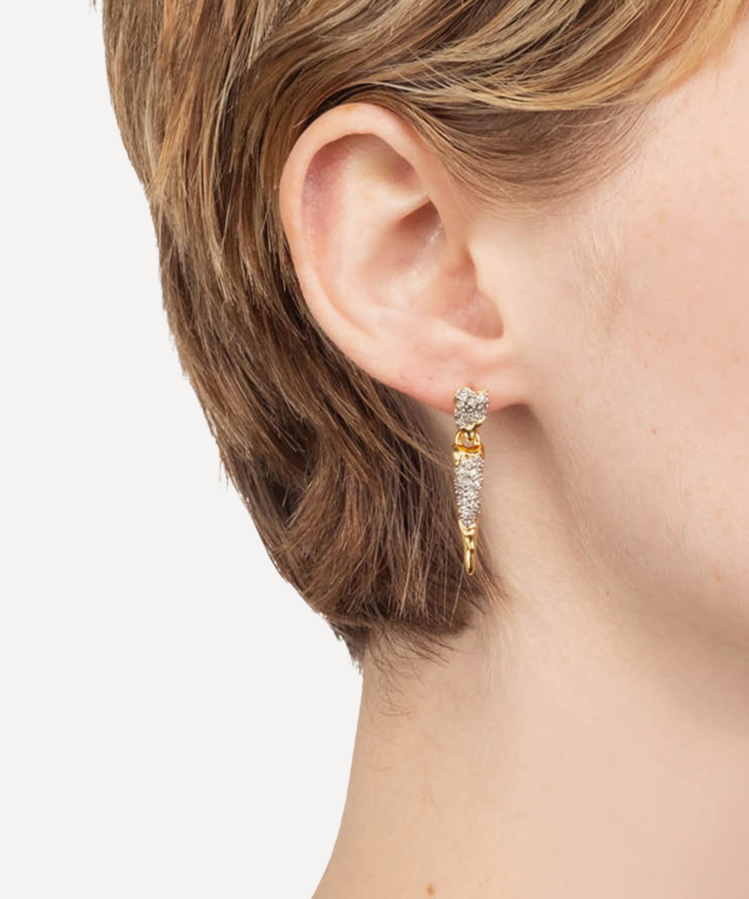 Alexis Bittar - 14ct Gold-Plated Solanales Tipped Crystal Spear Drop Earrings image number 1