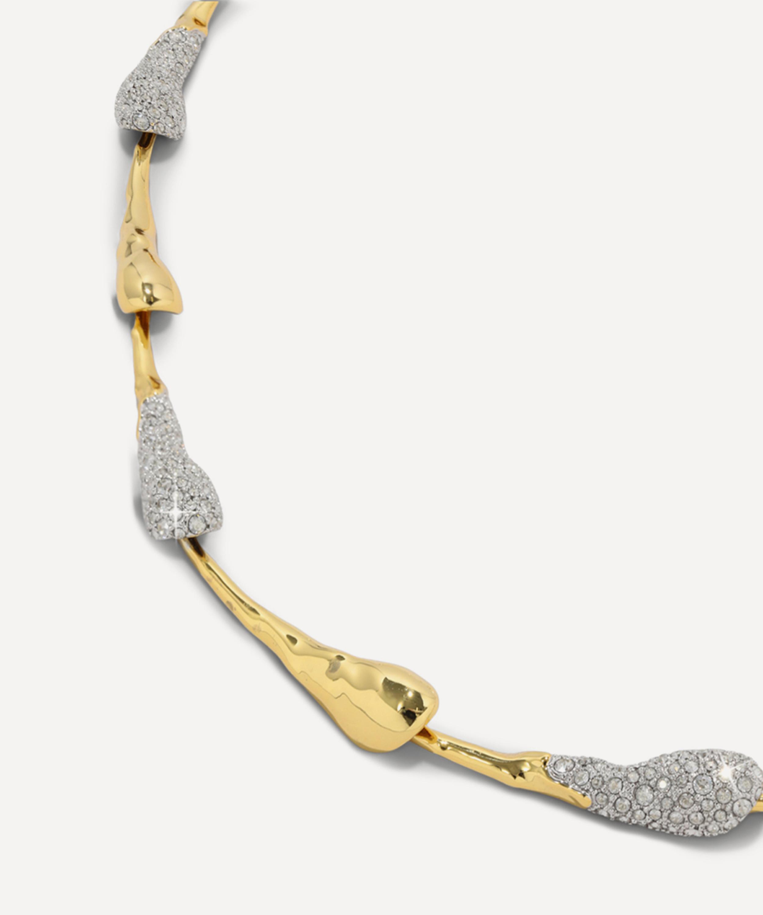 Alexis Bittar - 14ct Gold-Plated Solanales Crystal Pavé Dewdrop Necklace image number 2