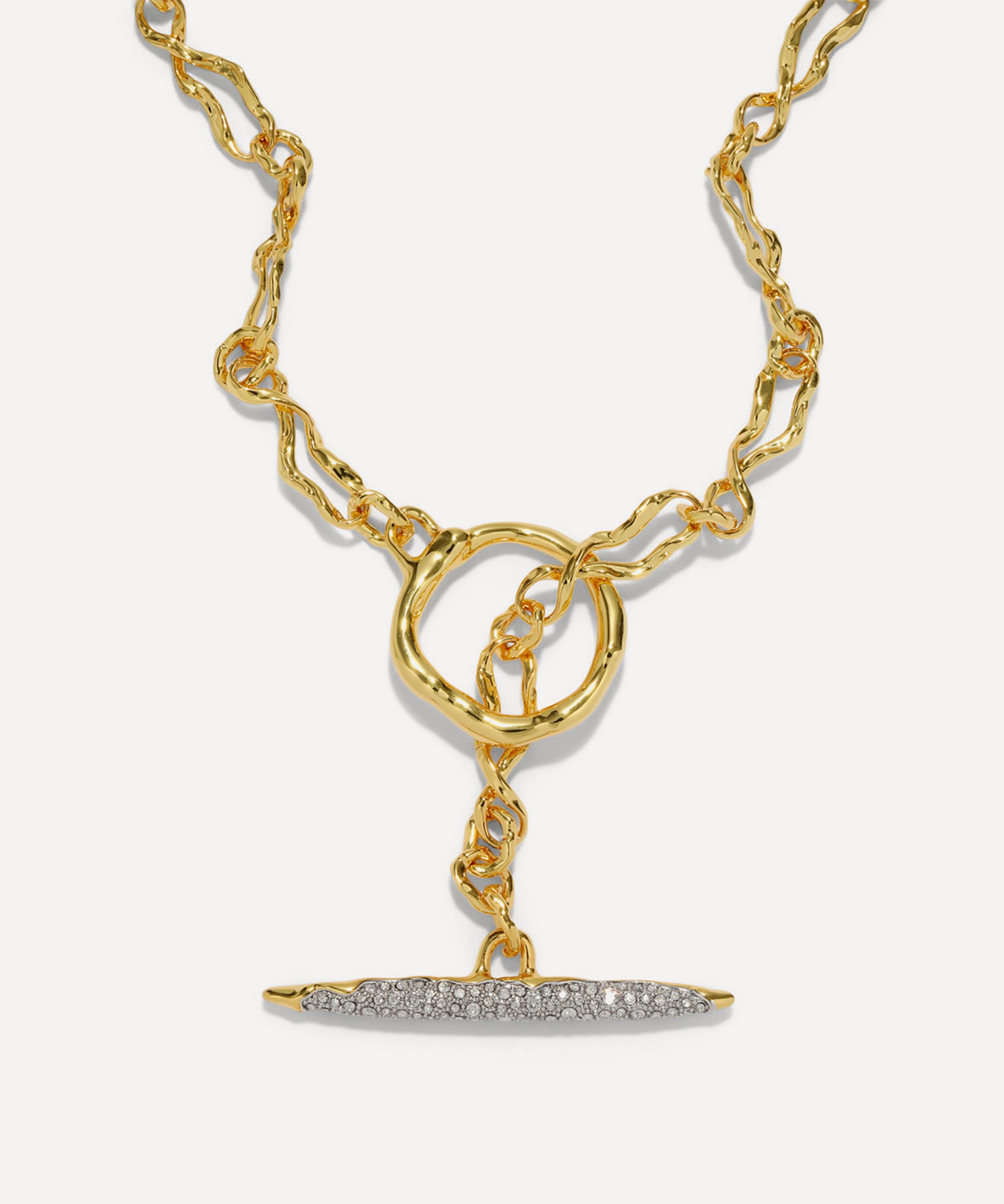 Alexis Bittar - 14ct Gold-Plated Solanales Crystal Toggle Necklace image number 0