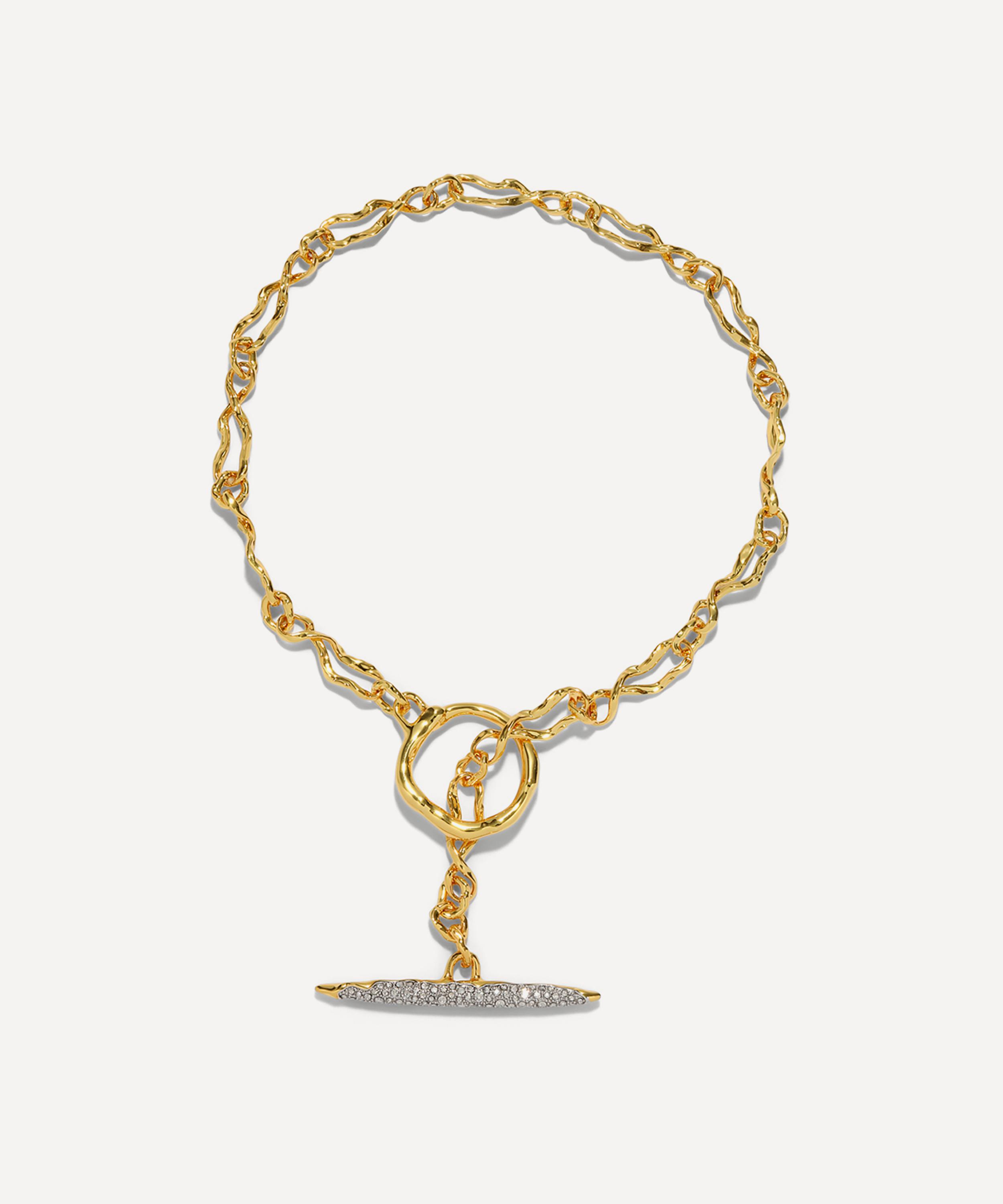 Alexis Bittar - 14ct Gold-Plated Solanales Crystal Toggle Necklace image number 2