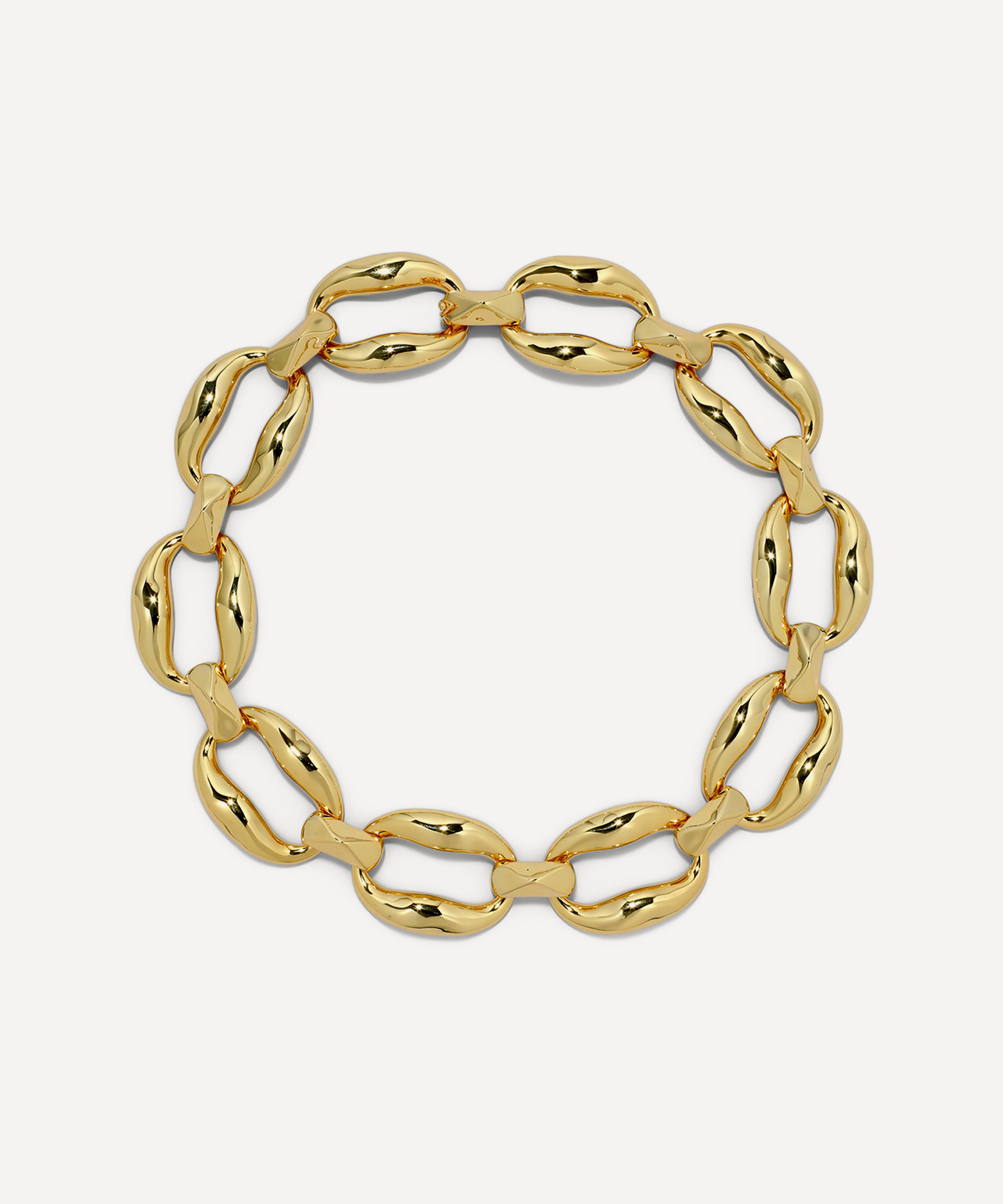 Alexis Bittar - 14ct Gold-Plated Molten Link Chain Necklace image number 0