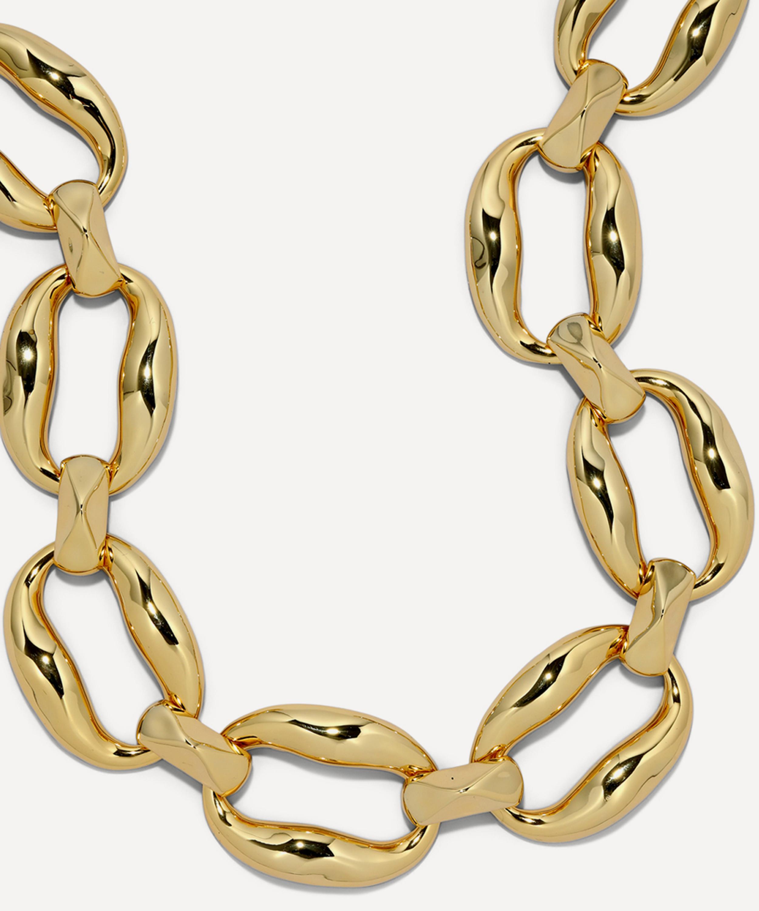 Alexis Bittar - 14ct Gold-Plated Molten Link Chain Necklace image number 2