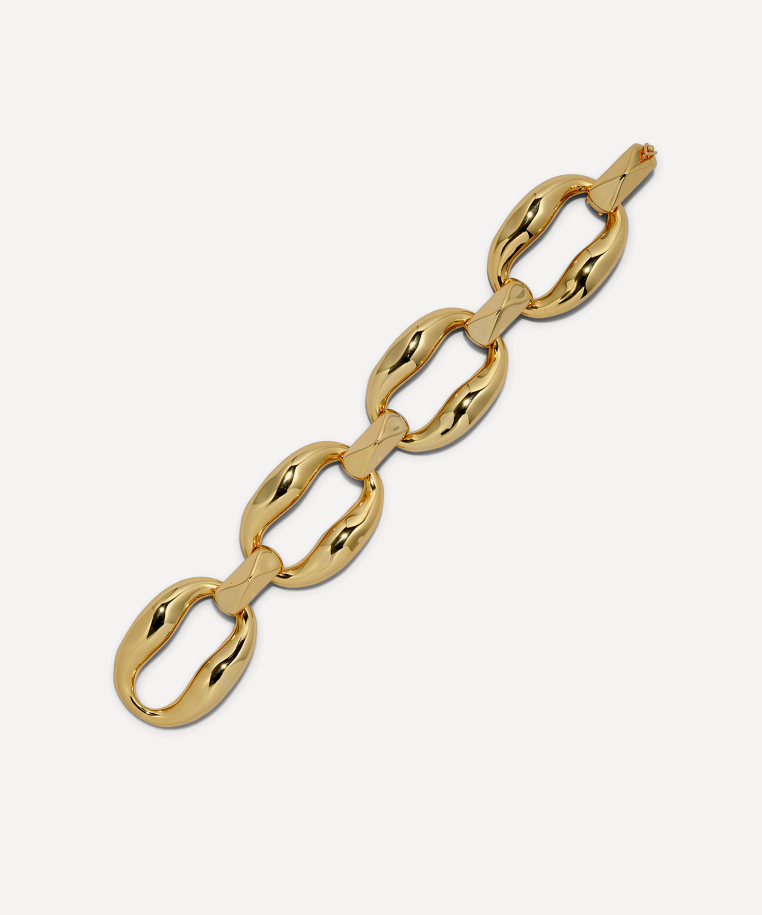 Alexis Bittar - 14ct Gold-Plated Molten Link Chain Bracelet image number 0