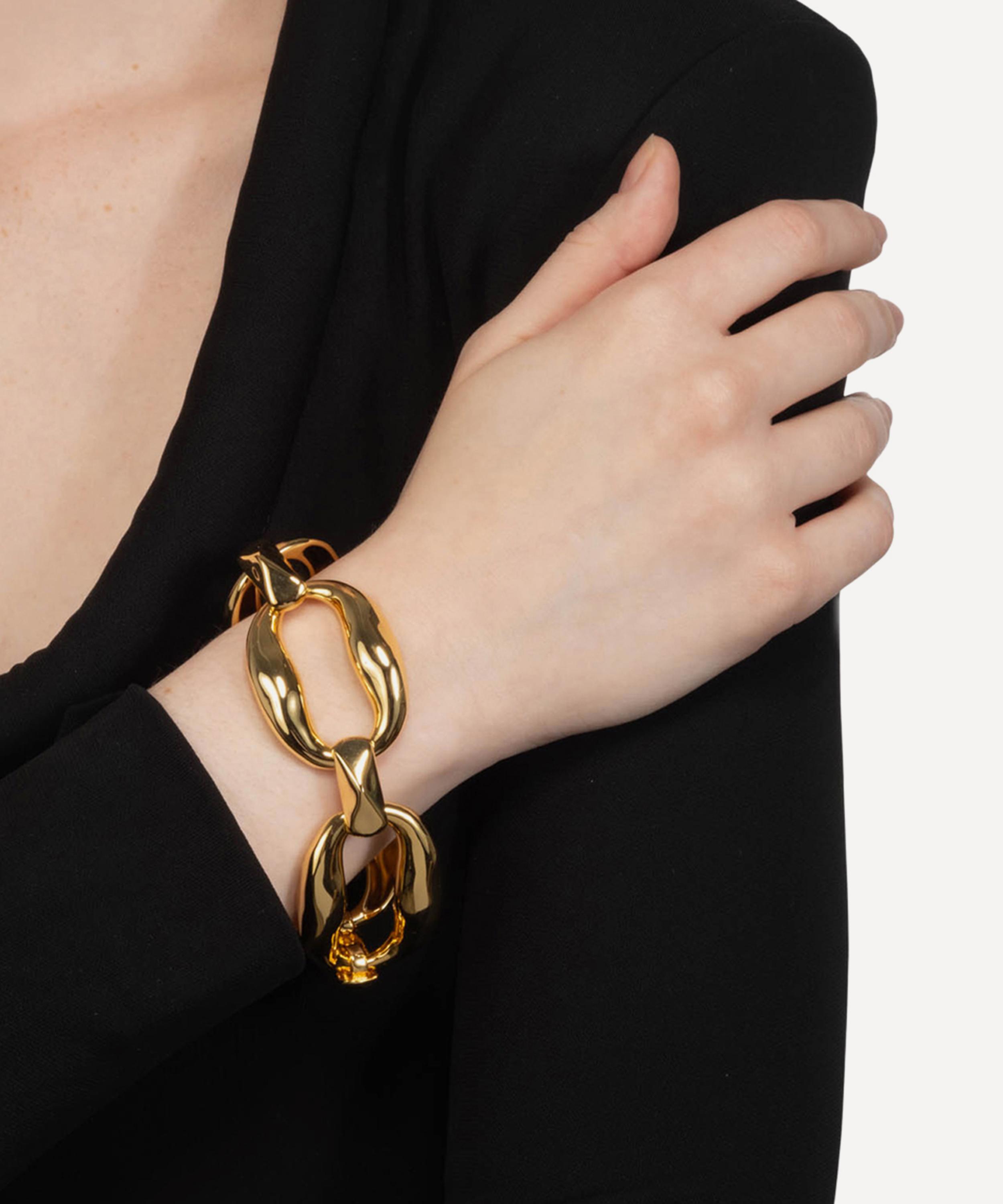 Alexis Bittar - 14ct Gold-Plated Molten Link Chain Bracelet image number 1