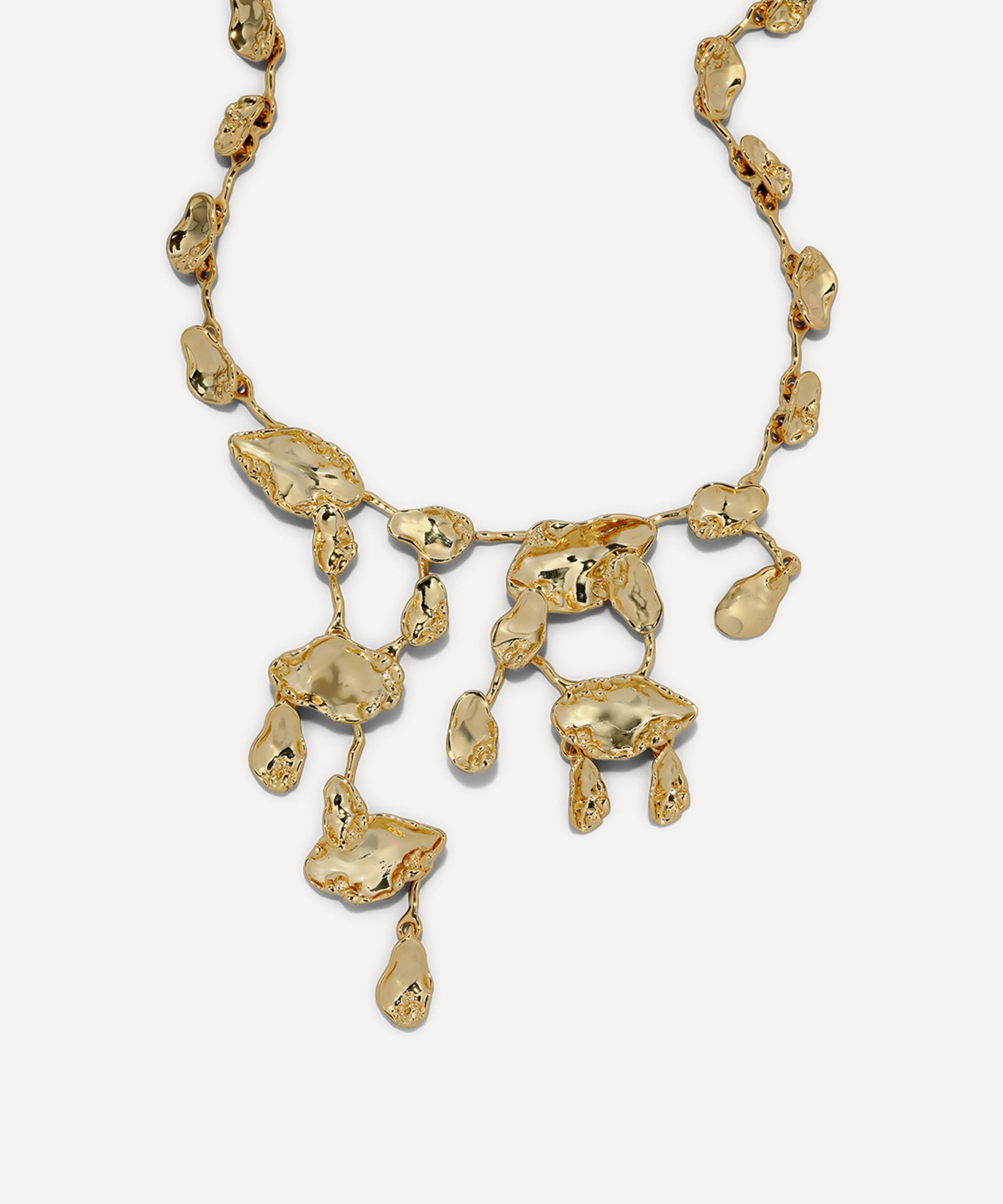 Alexis Bittar - 14ct Gold-Plated Brut Mosaic Cascade Necklace