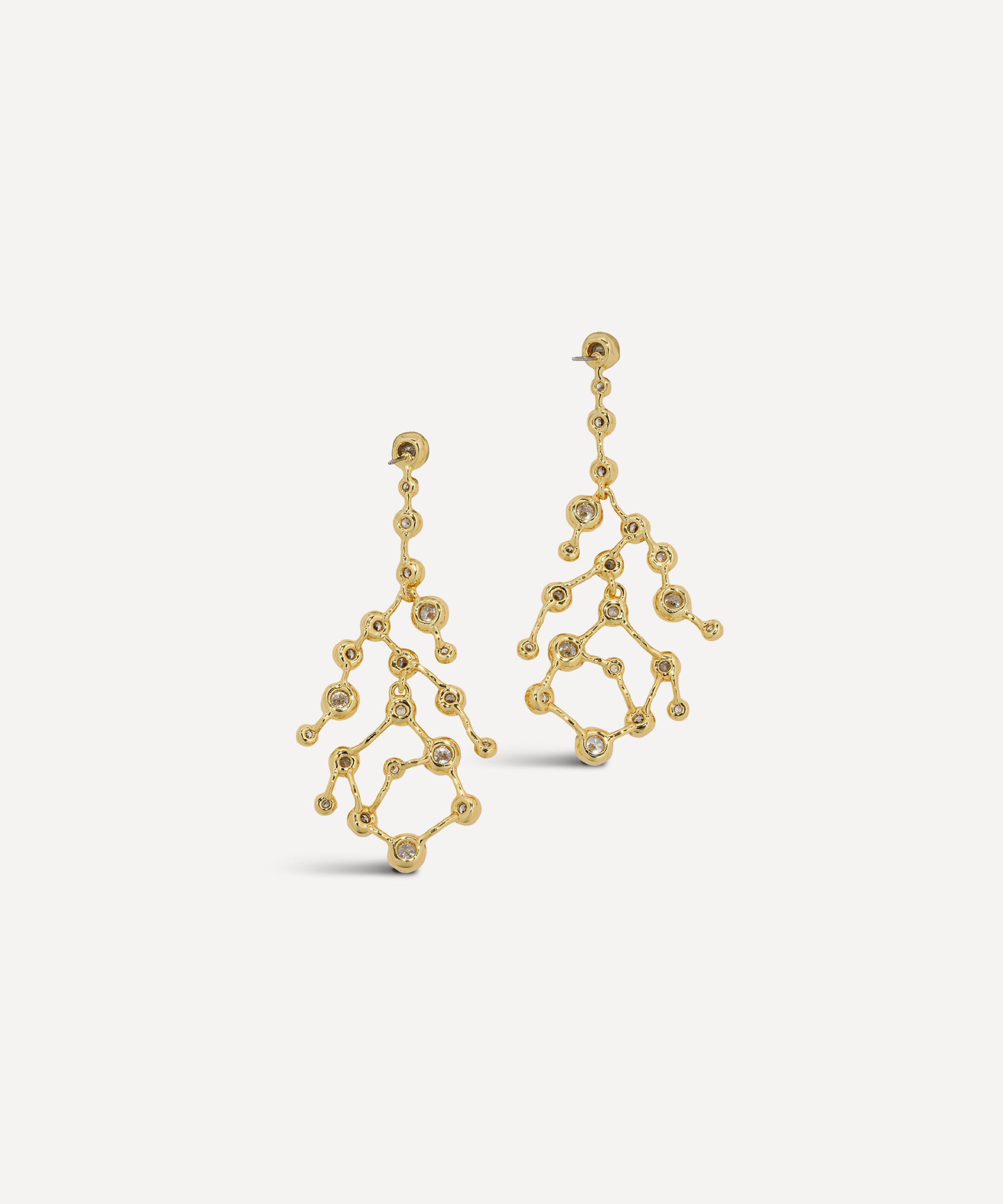 Alexis Bittar - 14ct Gold-Plated Asterales Celestial Drop Earrings image number 2