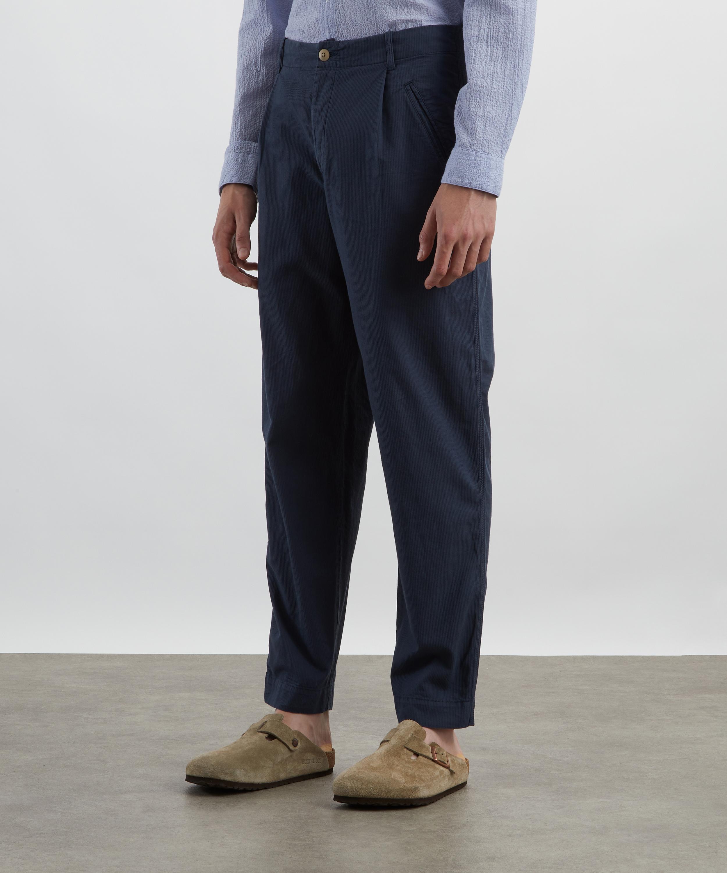 Folk - Navy Mini Stripe Assembly Trousers image number 2