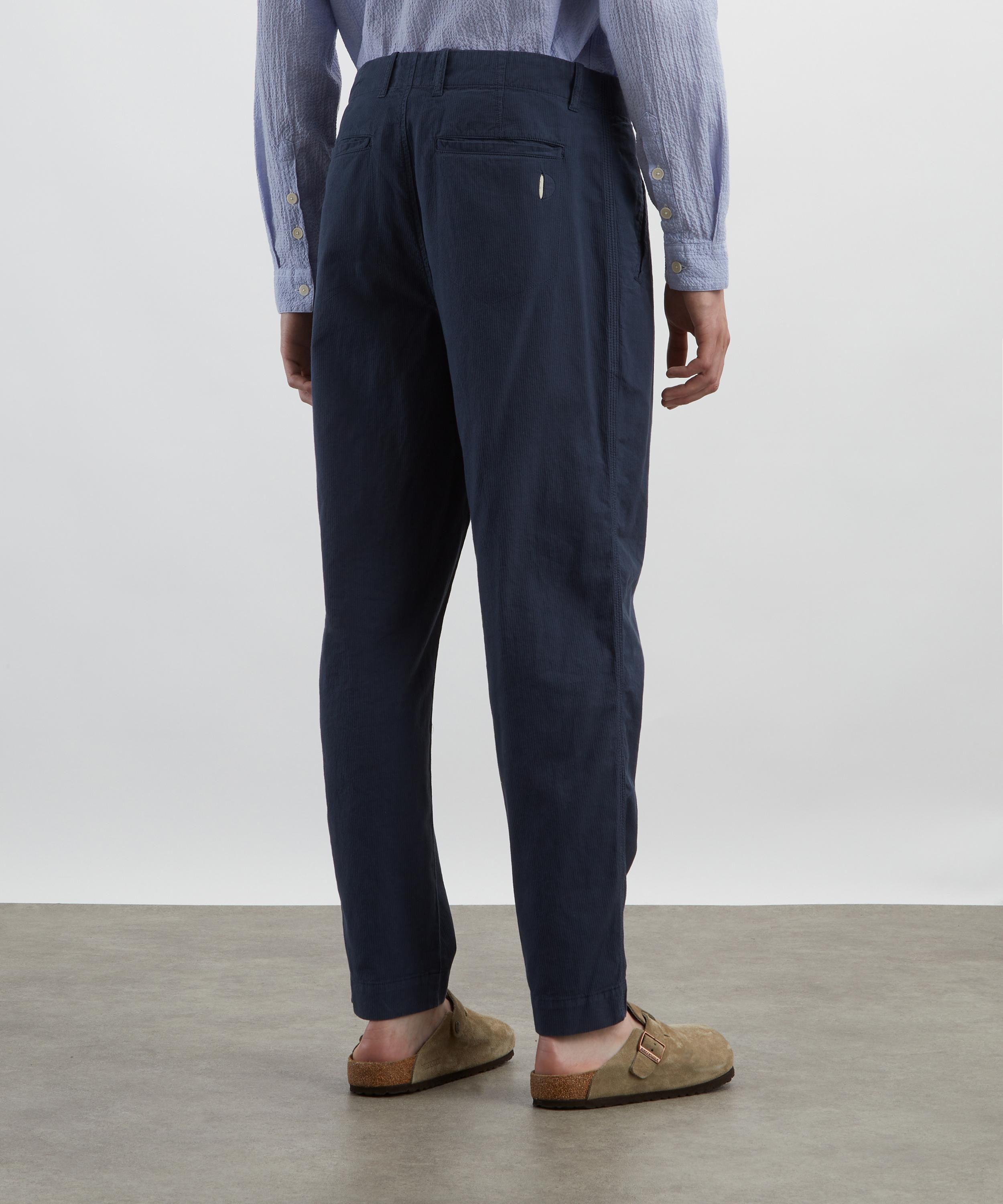 Folk - Navy Mini Stripe Assembly Trousers image number 3