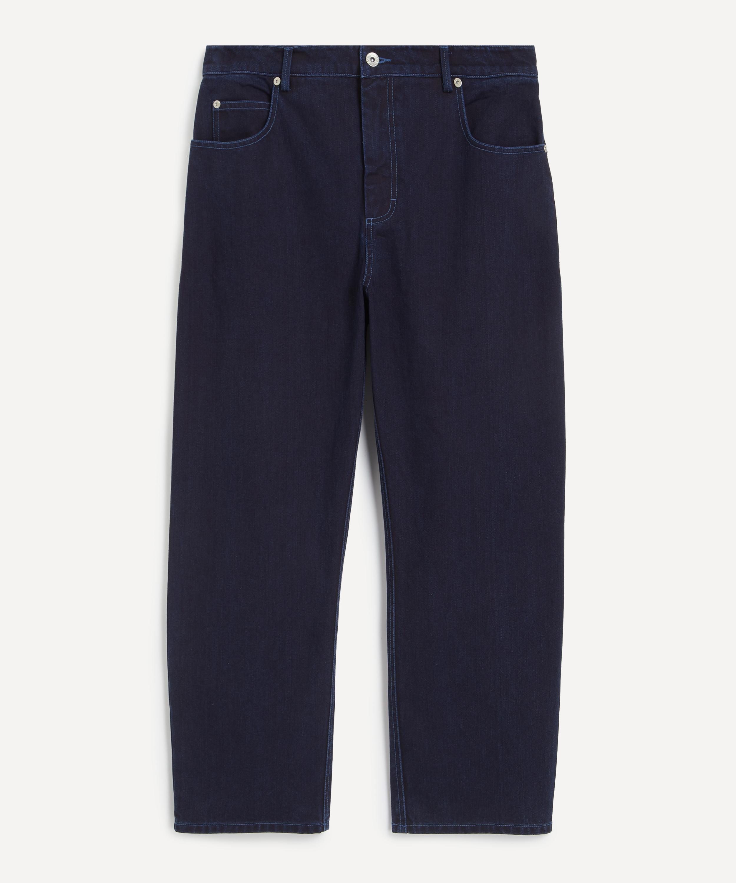 Folk - Deep Indigo Slub Barrel Leg Jeans image number 0