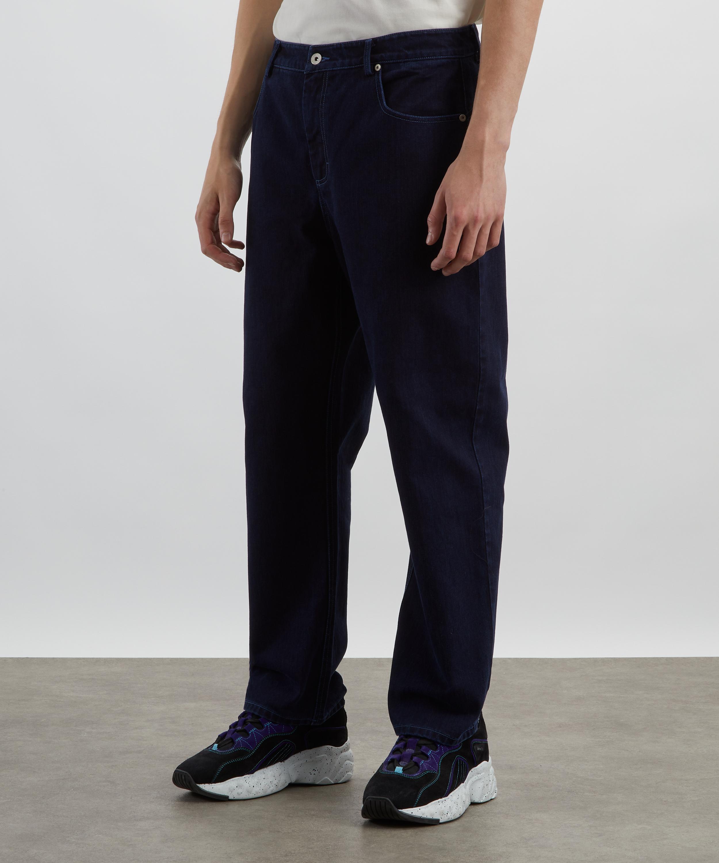 Folk - Deep Indigo Slub Barrel Leg Jeans image number 2
