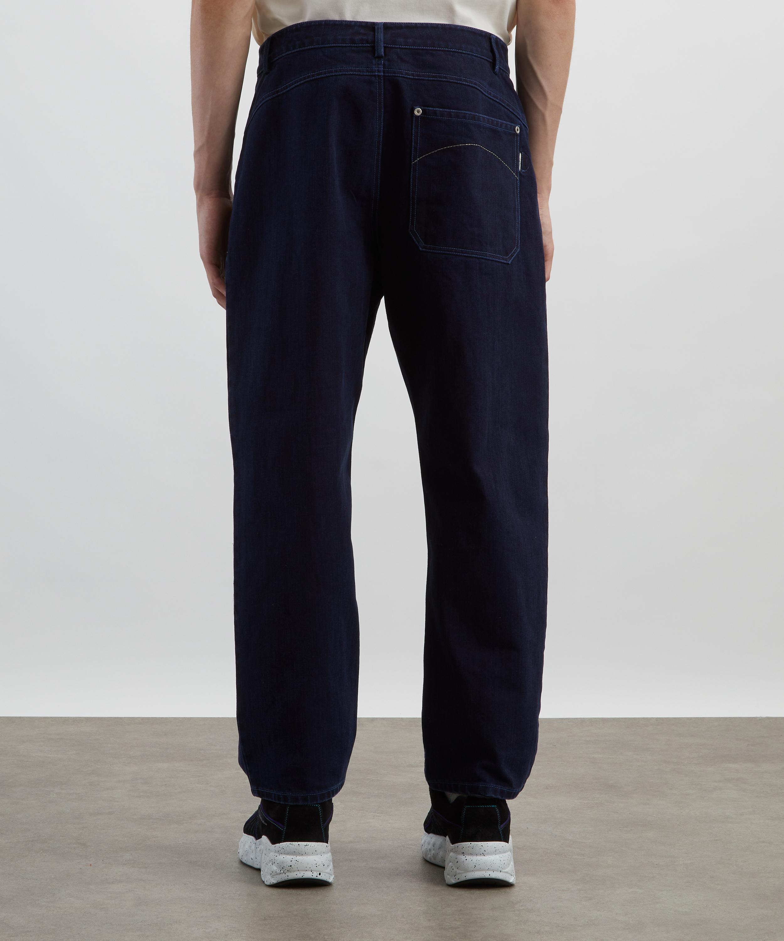 Folk - Deep Indigo Slub Barrel Leg Jeans image number 3