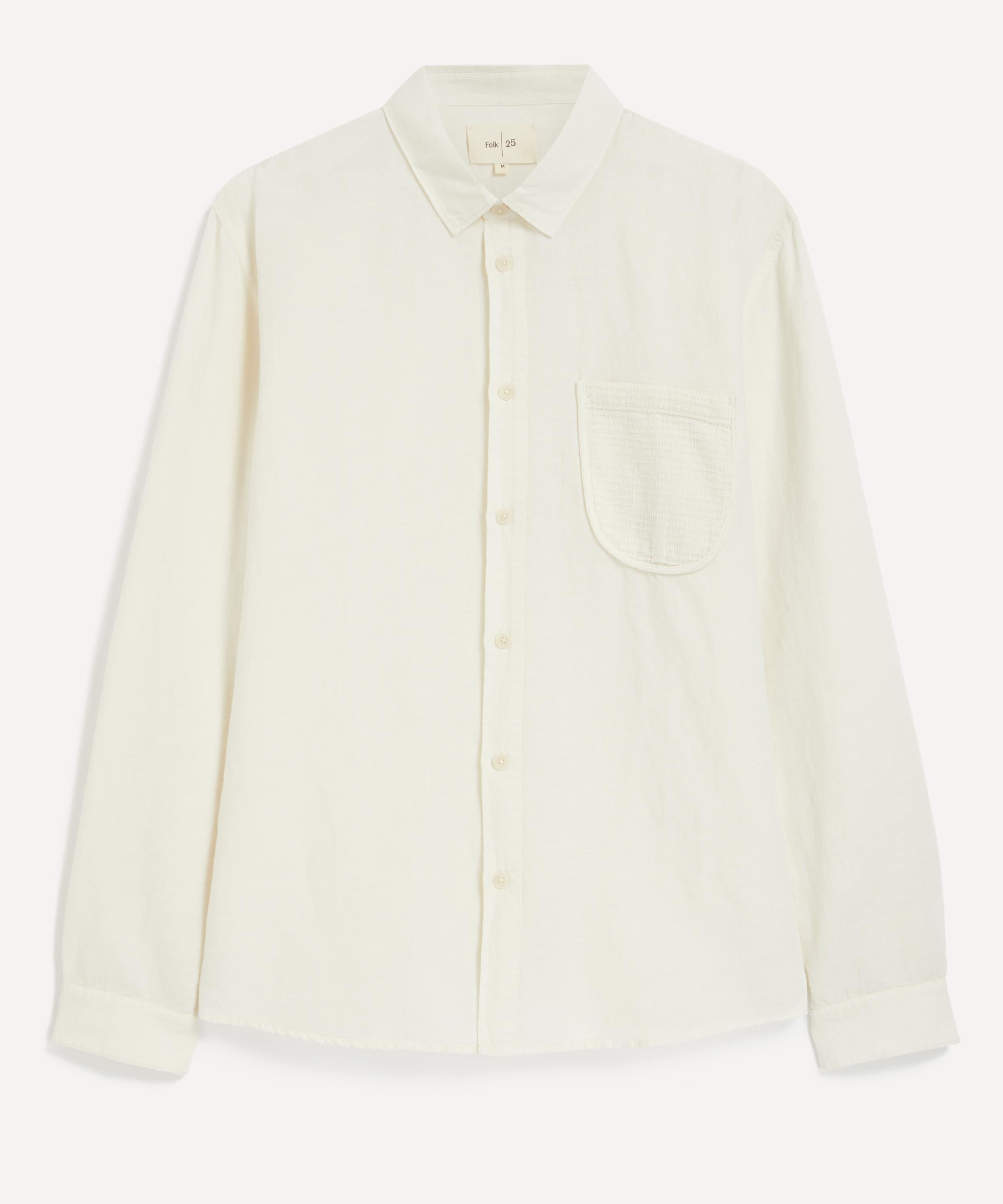 Folk - Ecru Contrast Pocket Shirt image number 0