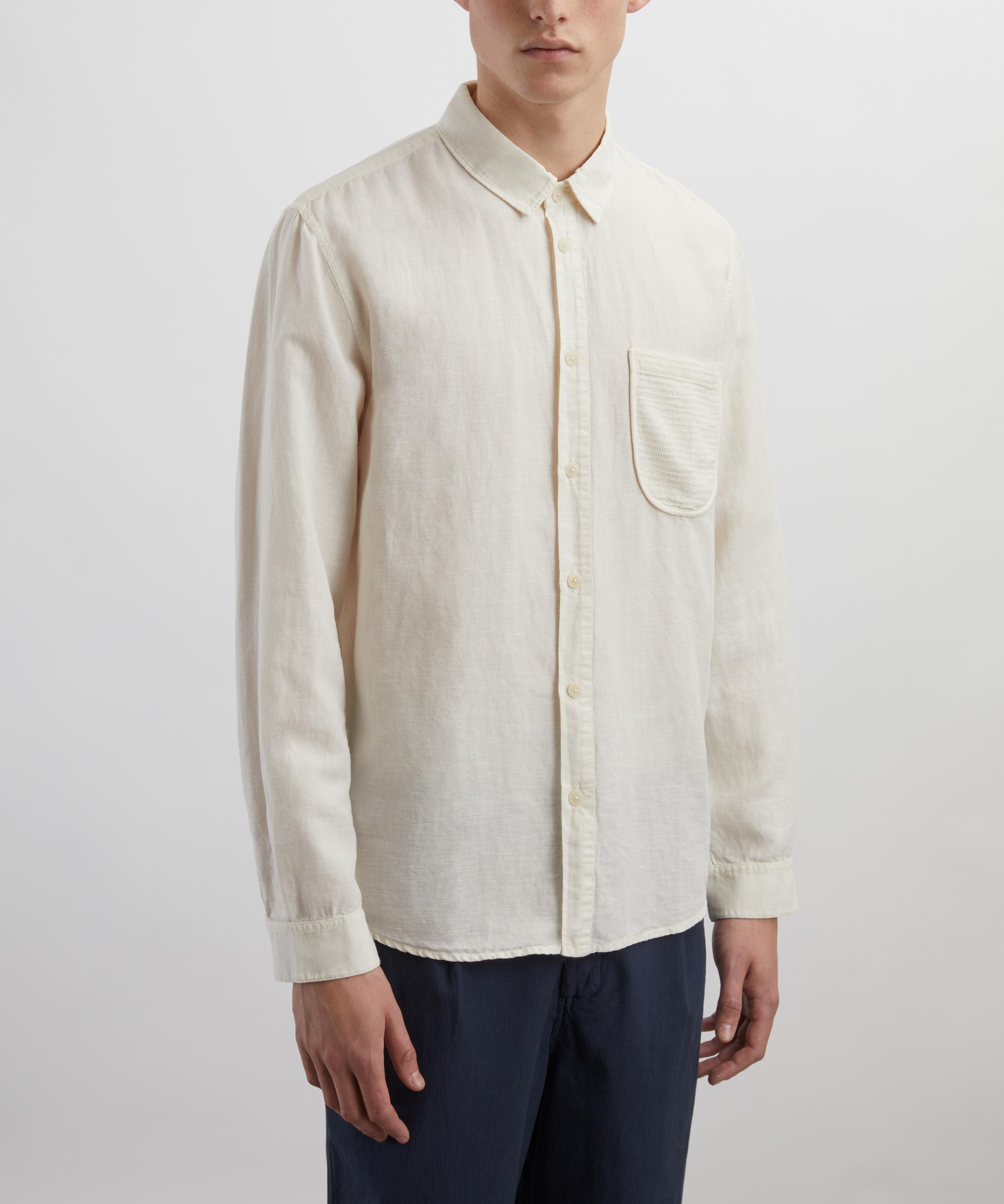 Folk - Ecru Contrast Pocket Shirt image number 2