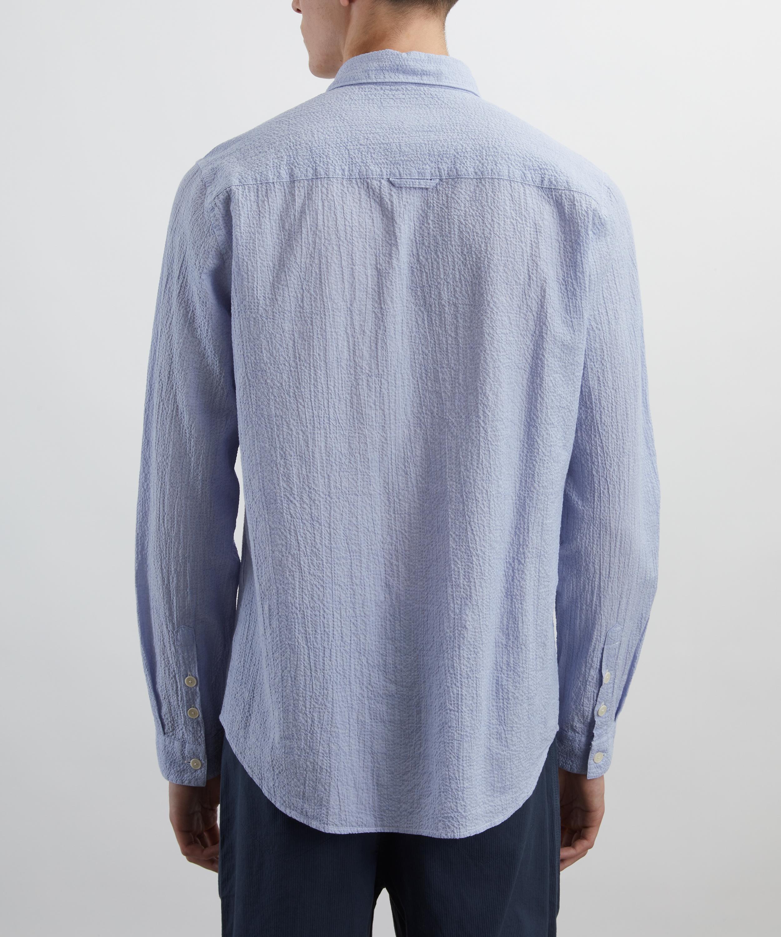 Folk - Relaxed Fit Textured Blue Shirt image number 3