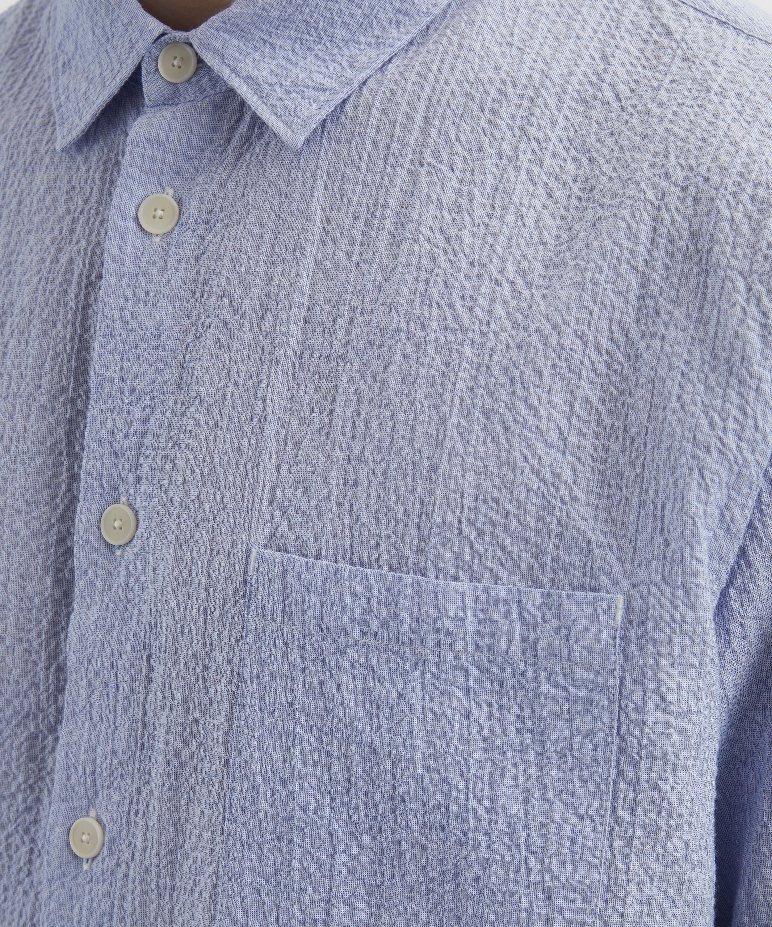 Folk - Relaxed Fit Textured Blue Shirt image number 4