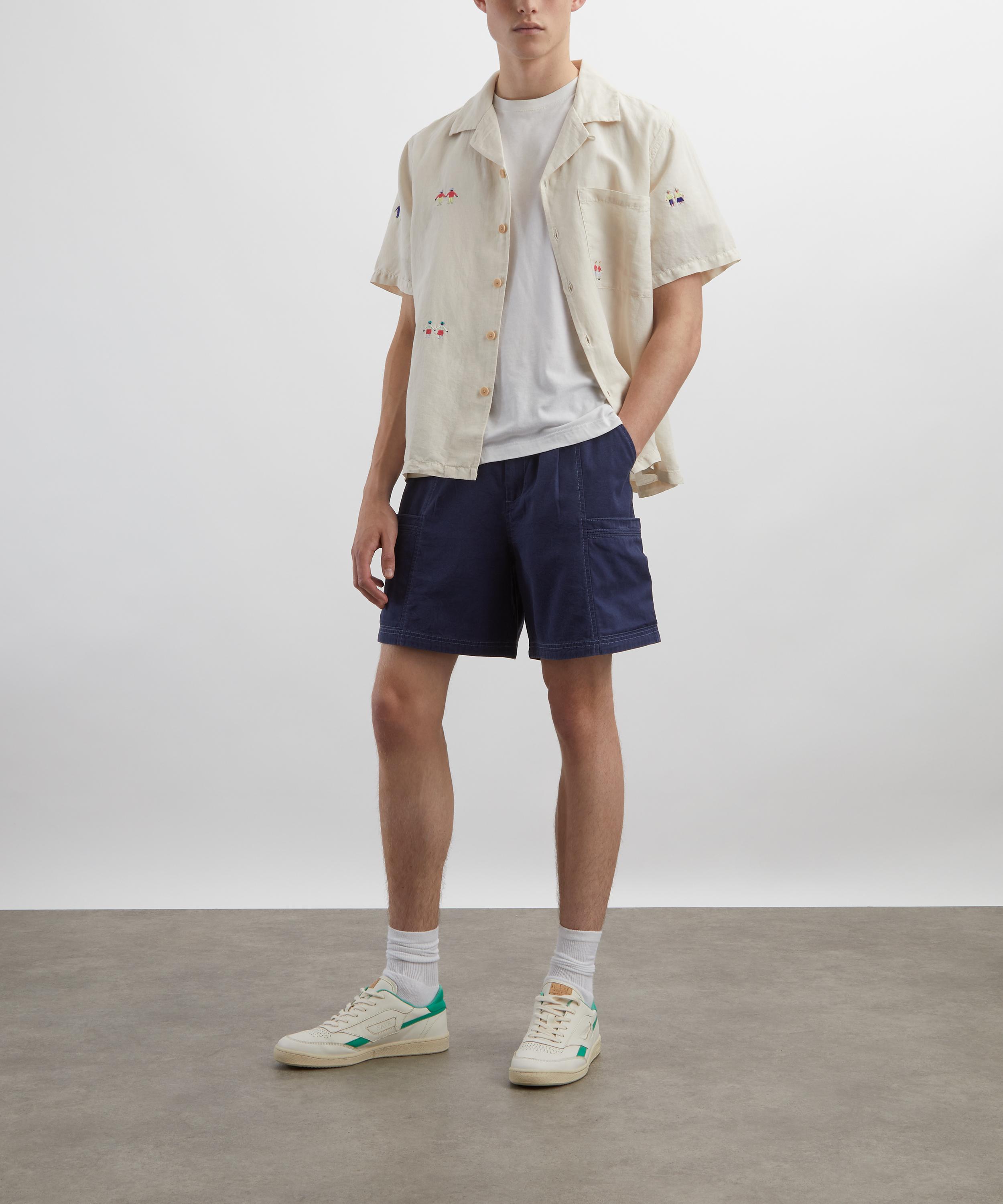 Folk - Relaxed Soft Collar Scattered Embroidery Shirt image number 1