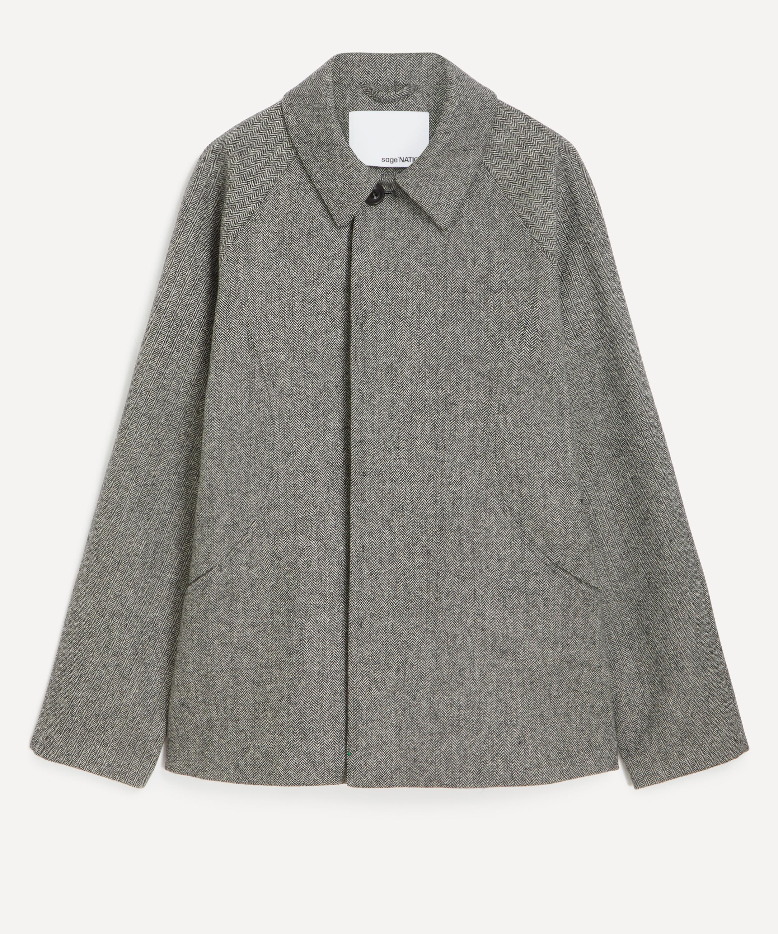 SAGE NATION - Takeshi Charcoal Wool Jacket image number 0