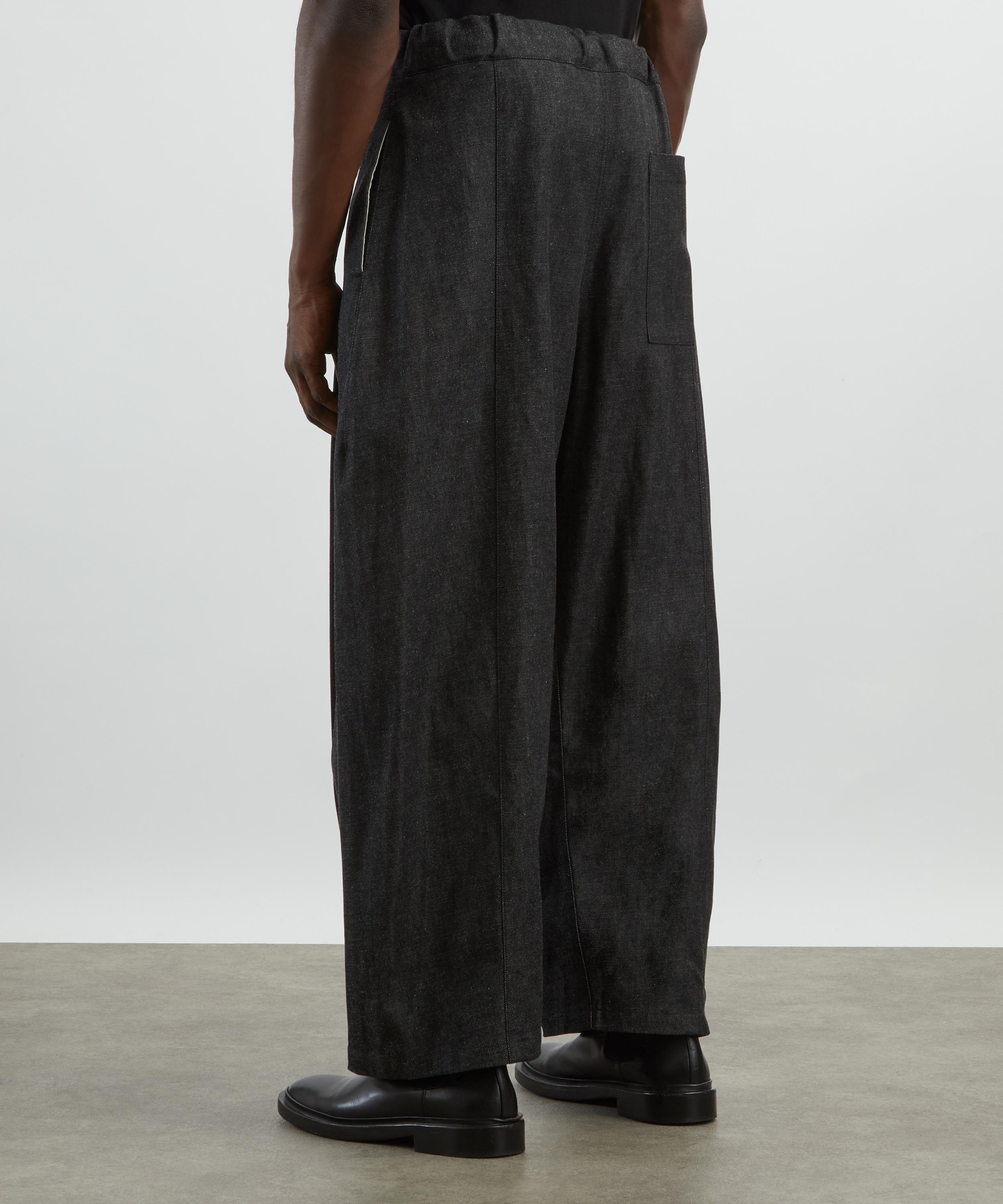 SAGE NATION - Box Pleat Denim Trousers image number 3