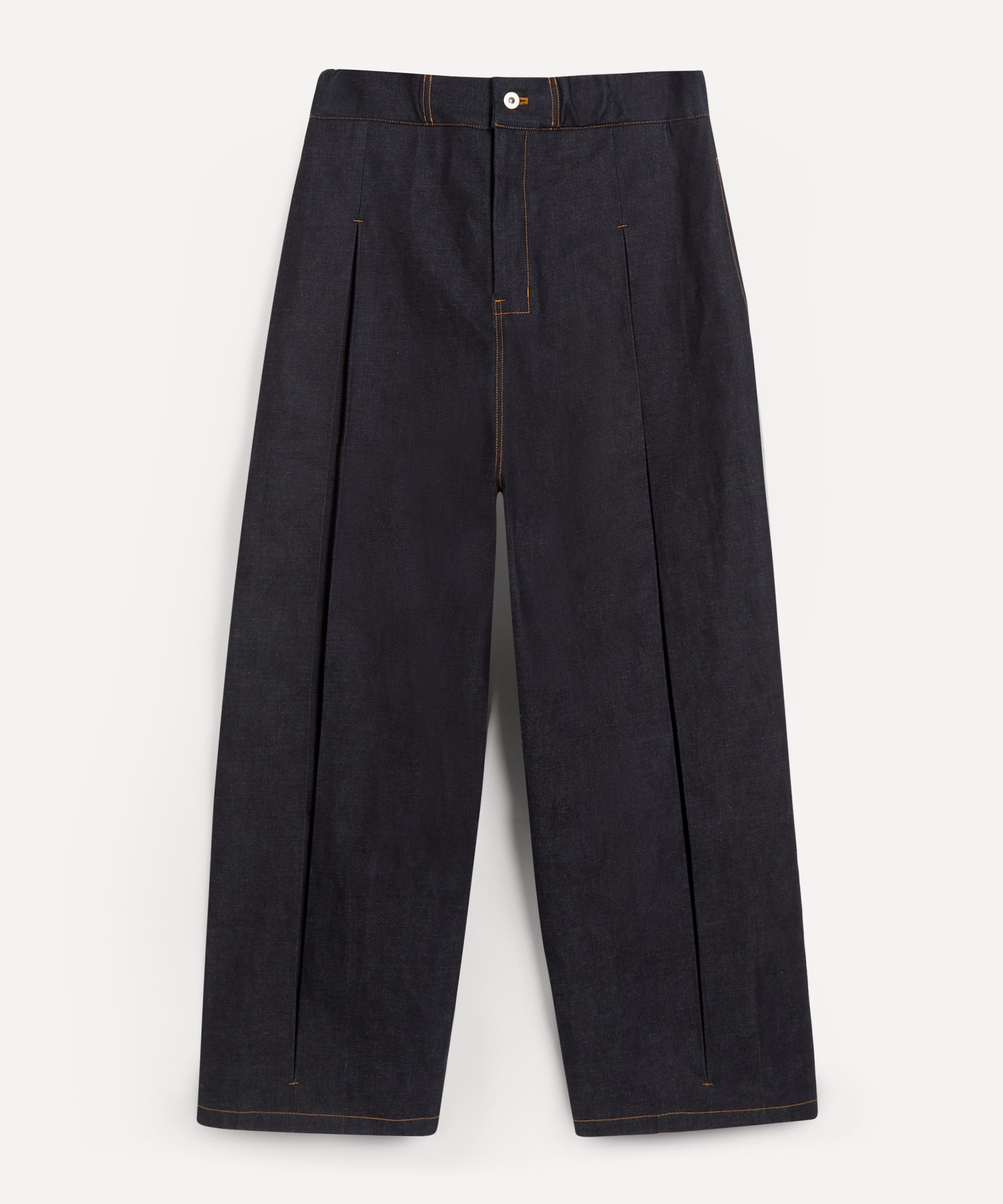 SAGE NATION Box Pleat Denim Trousers | Liberty