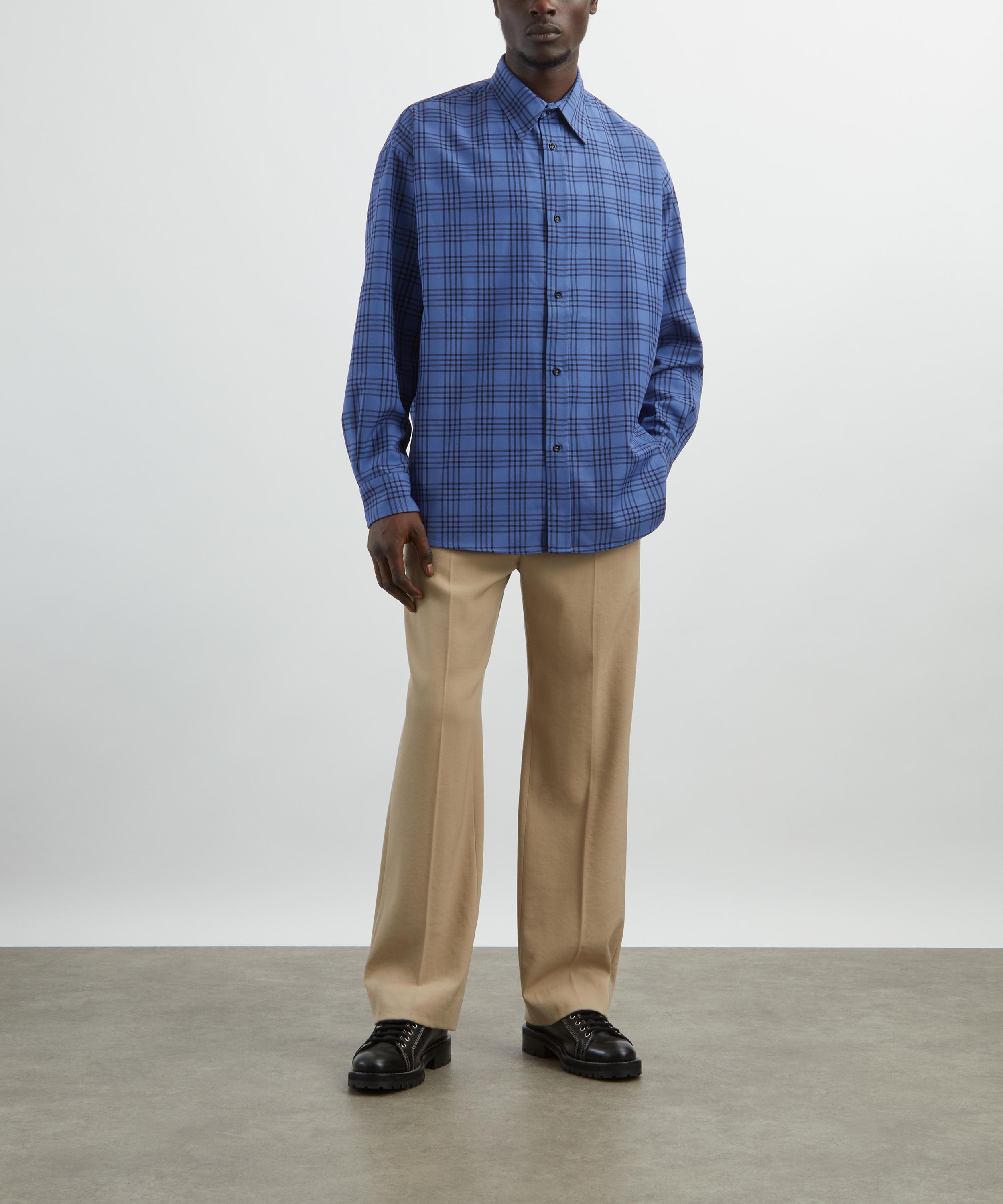SAGE NATION - Chisholm Royal Blue Check Shirt image number 1
