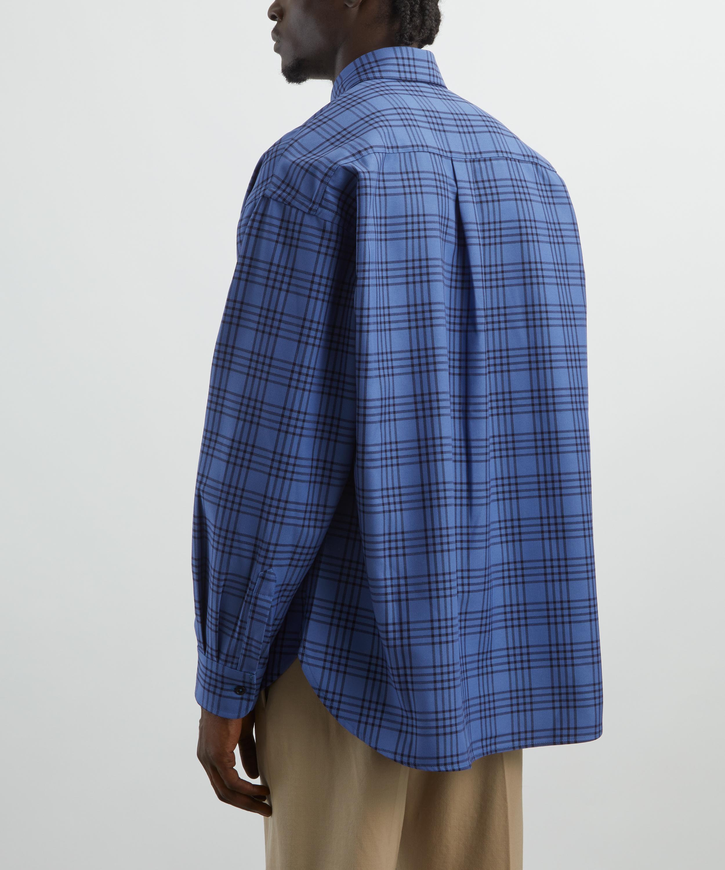 SAGE NATION - Chisholm Royal Blue Check Shirt image number 3