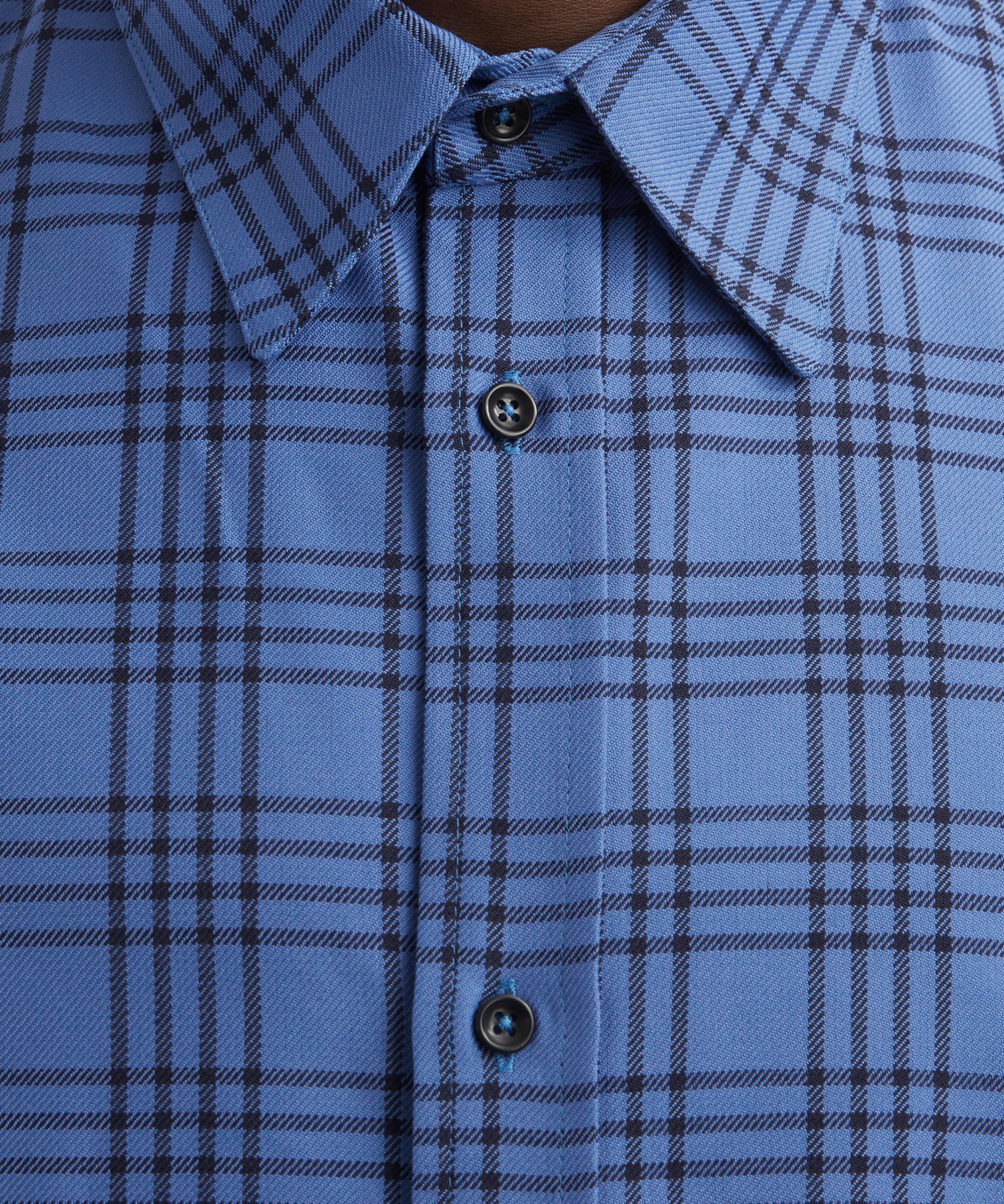 SAGE NATION - Chisholm Royal Blue Check Shirt image number 4