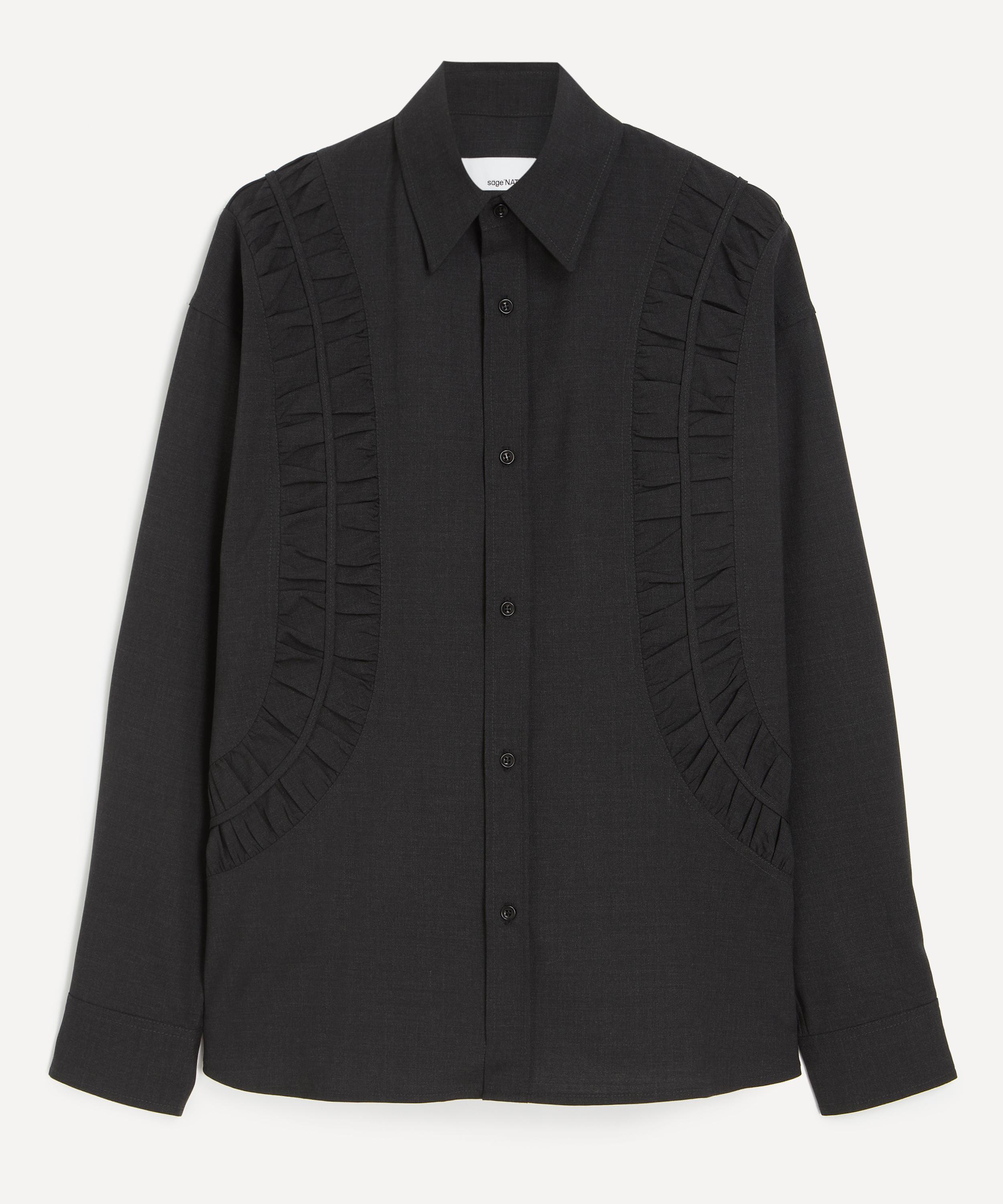 sage nation Fossil シャツ グラフペーパー box pleat sage nation Fossil シャツ グラフペーパー box pleat - メルカリ