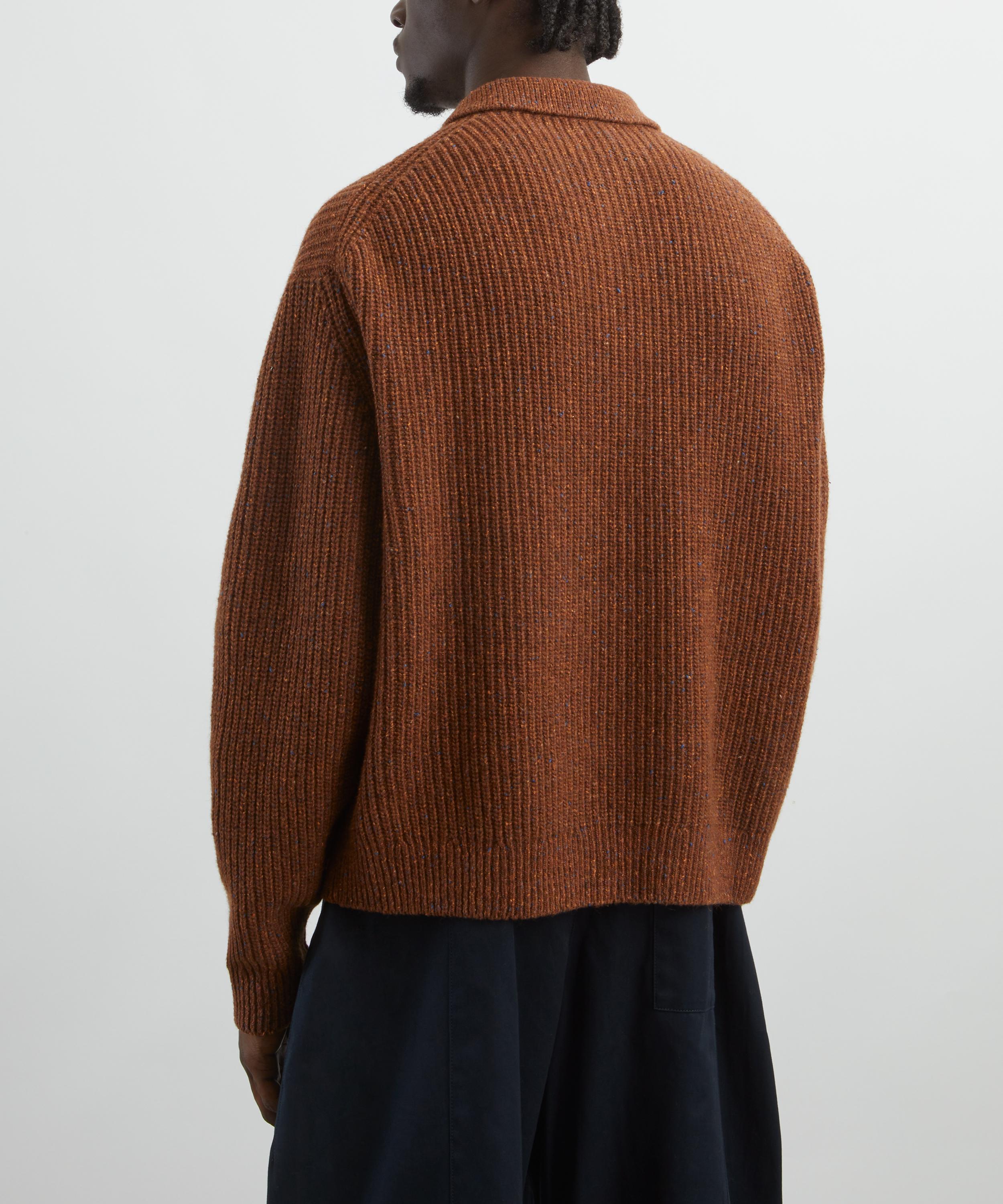 SAGE NATION - Speckled Rust Polo Knit image number 3