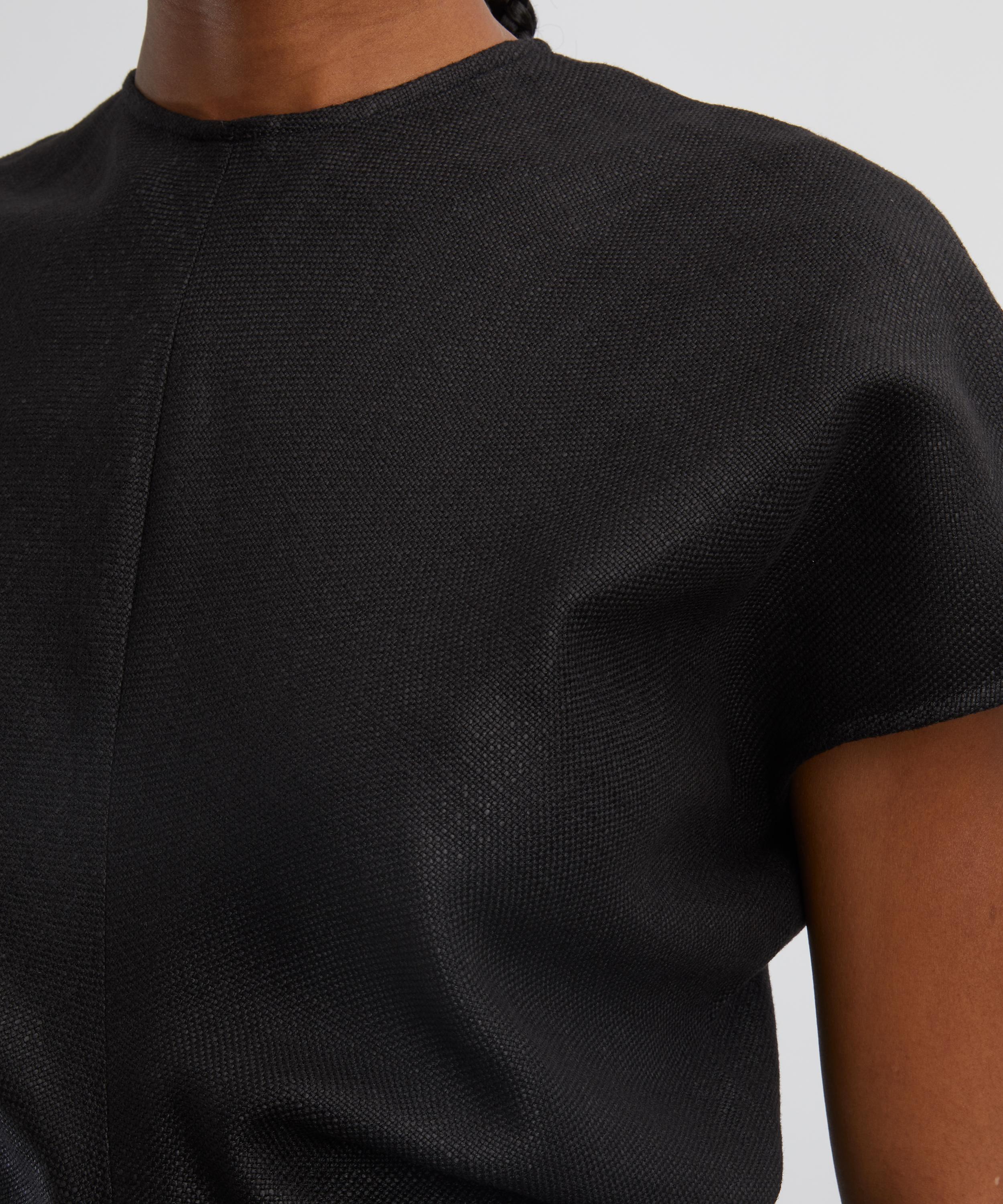 Toteme - Slouch Waist Basketweave Dress image number 4