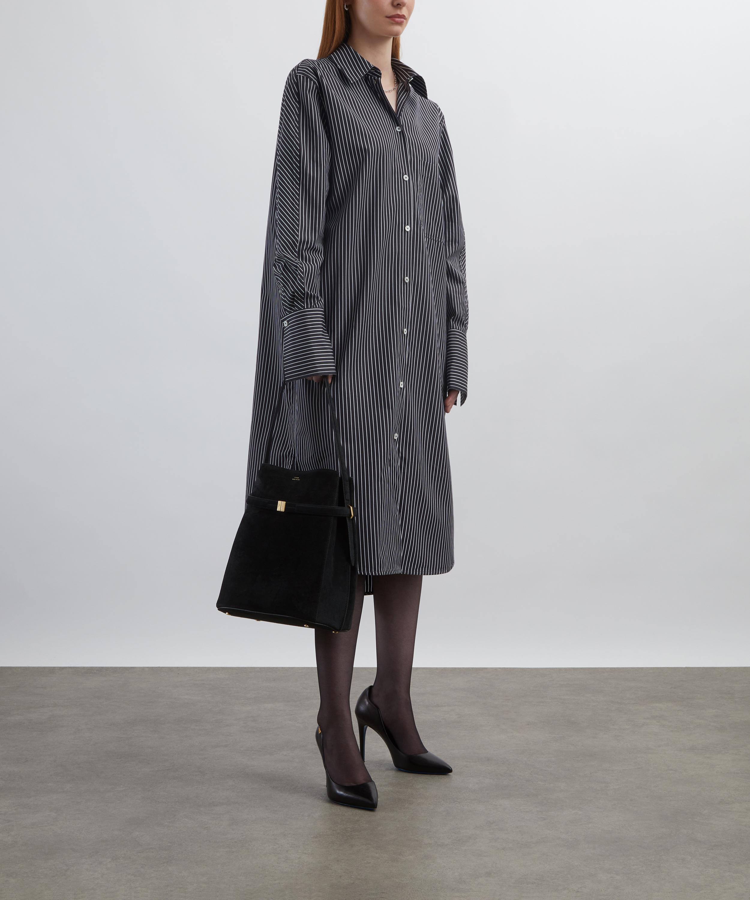 Toteme - Striped Kimono-Sleeve Shirtdress image number 1