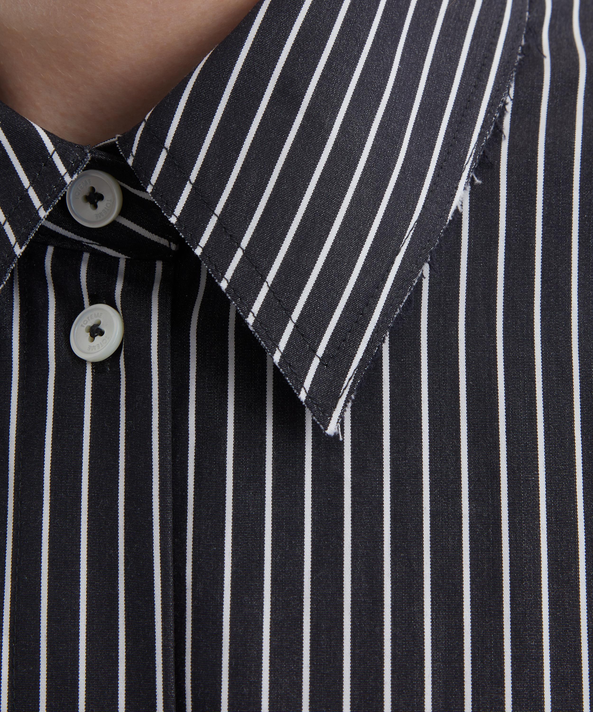 Toteme - Striped Kimono-Sleeve Shirtdress image number 4