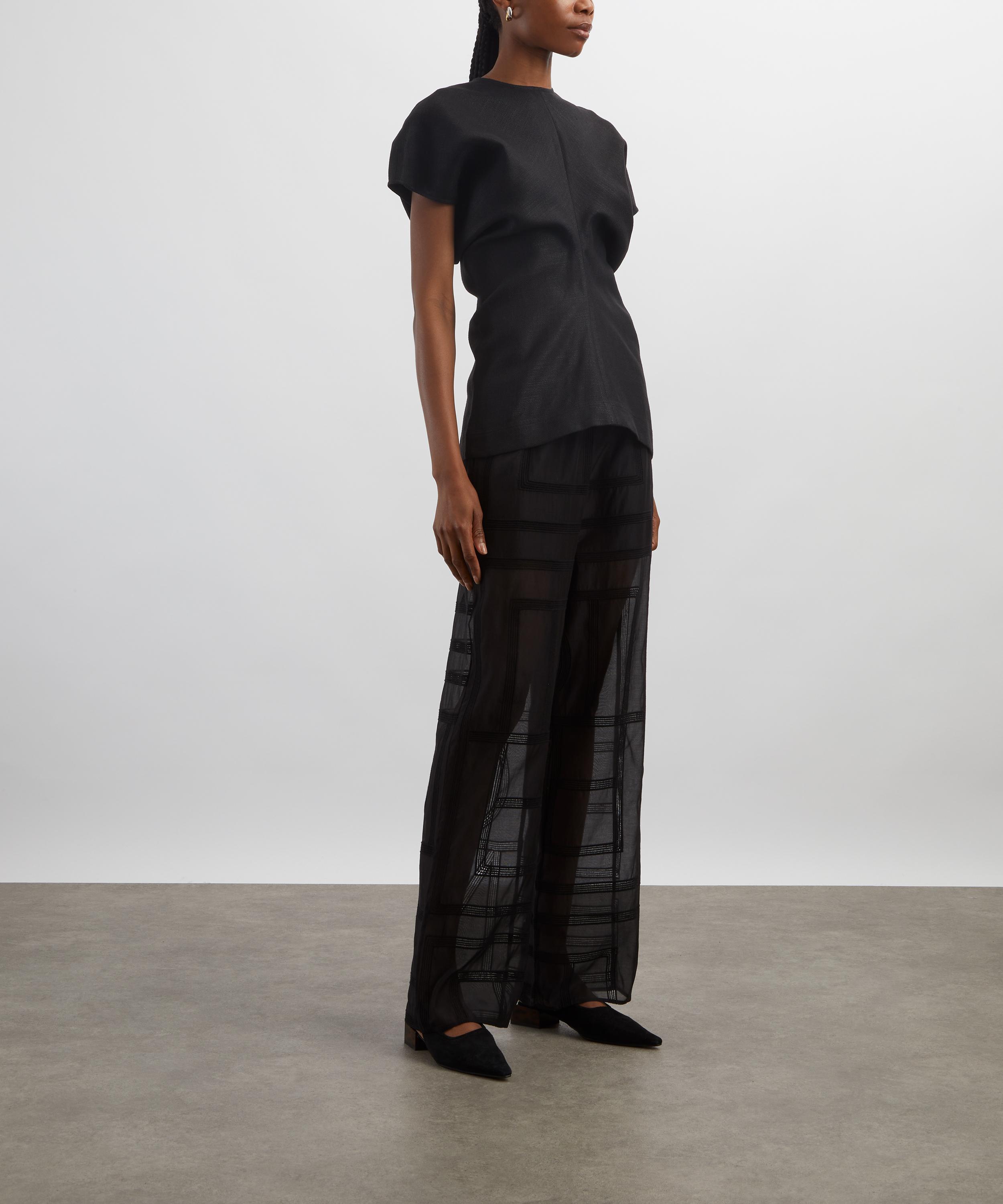 Toteme - Slouch Waist Basketweave Top image number 1