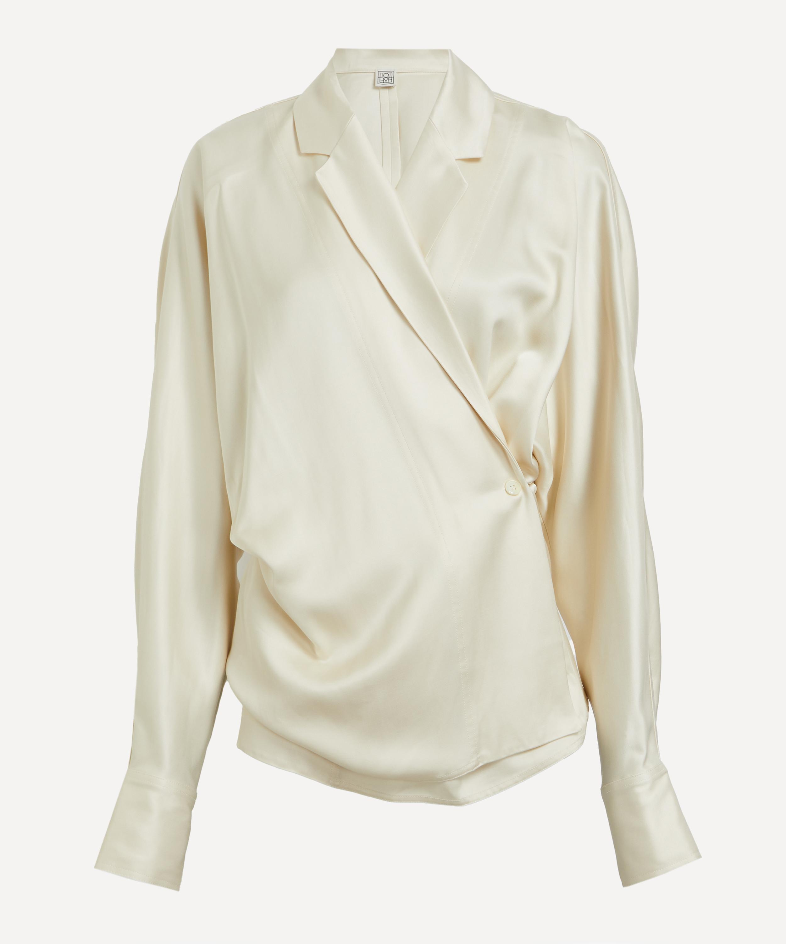 Toteme - Satin Wrap Blouse