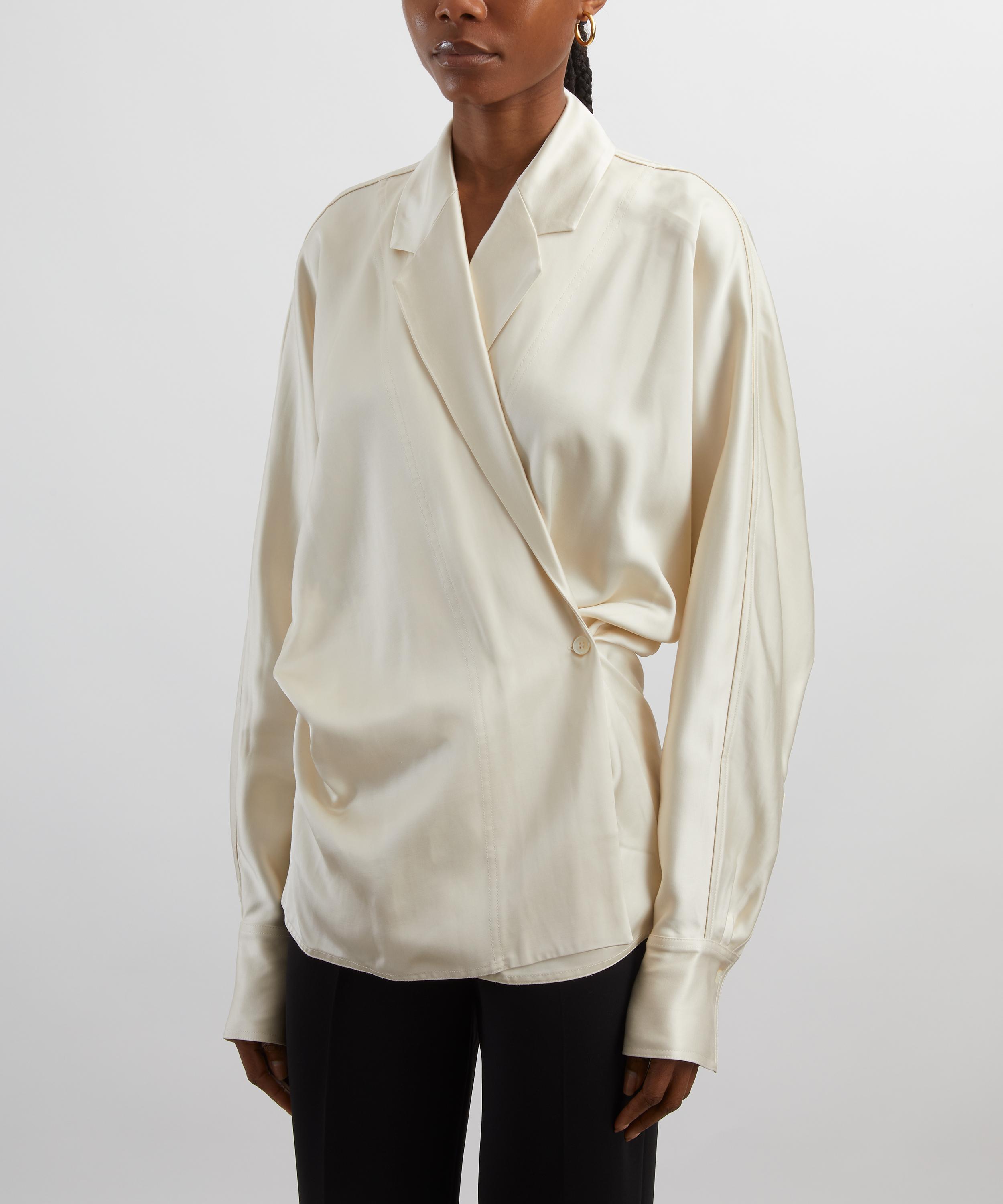 Toteme - Satin Wrap Blouse image number 2