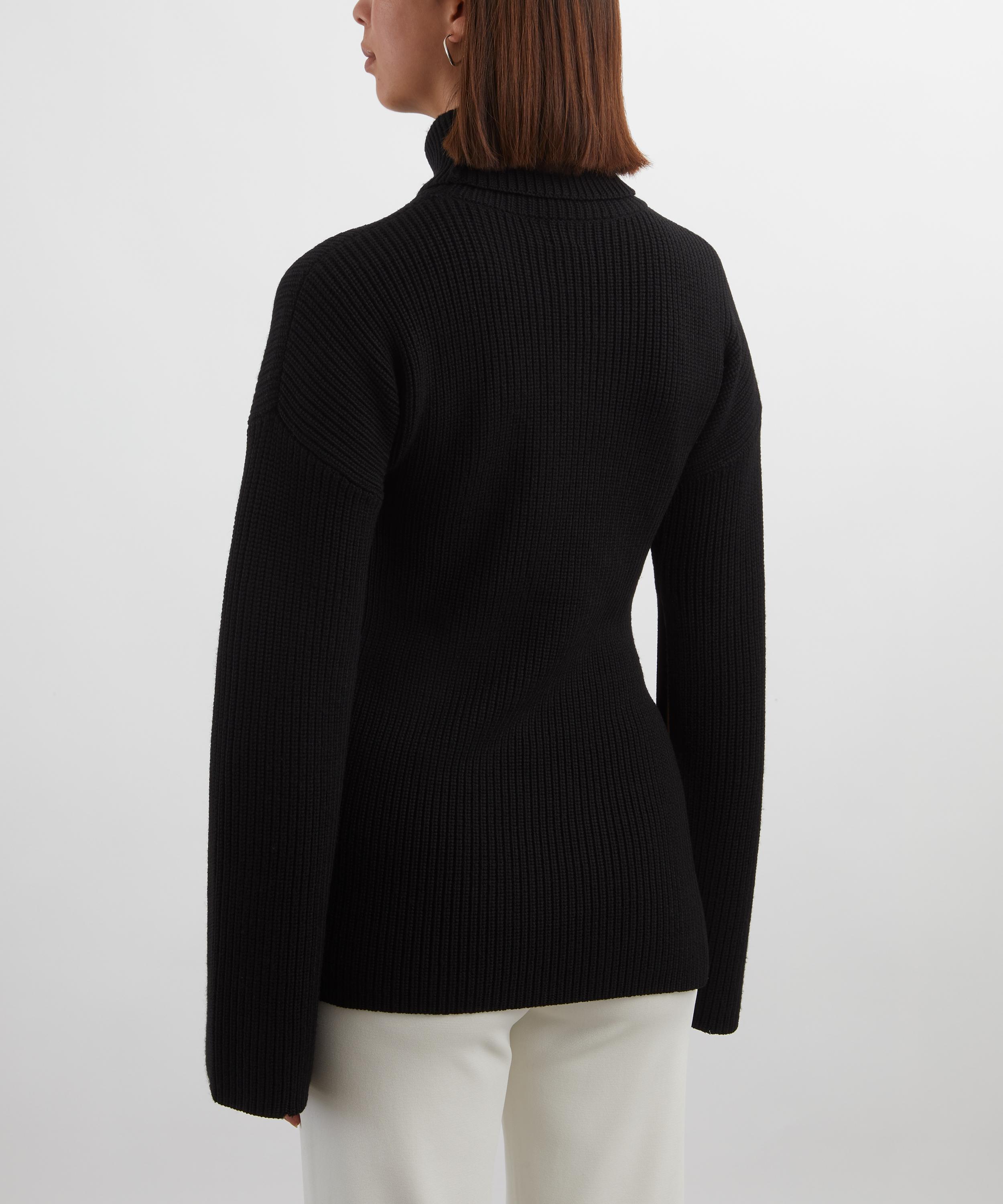 Toteme - Slit Sleeve Knit Jumper image number 3