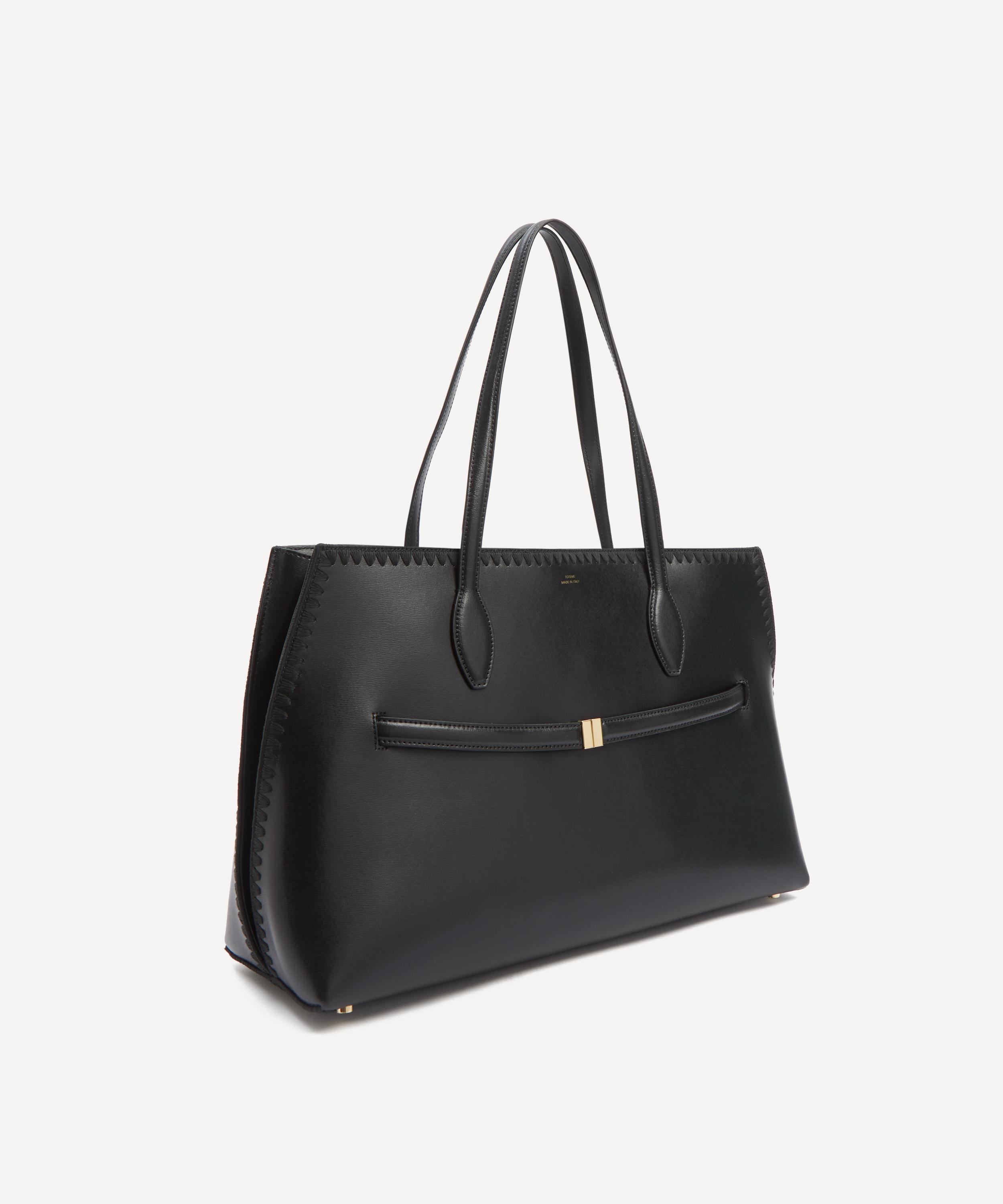 Totême - Embroidered Leather Lounge Tote Bag image number 2