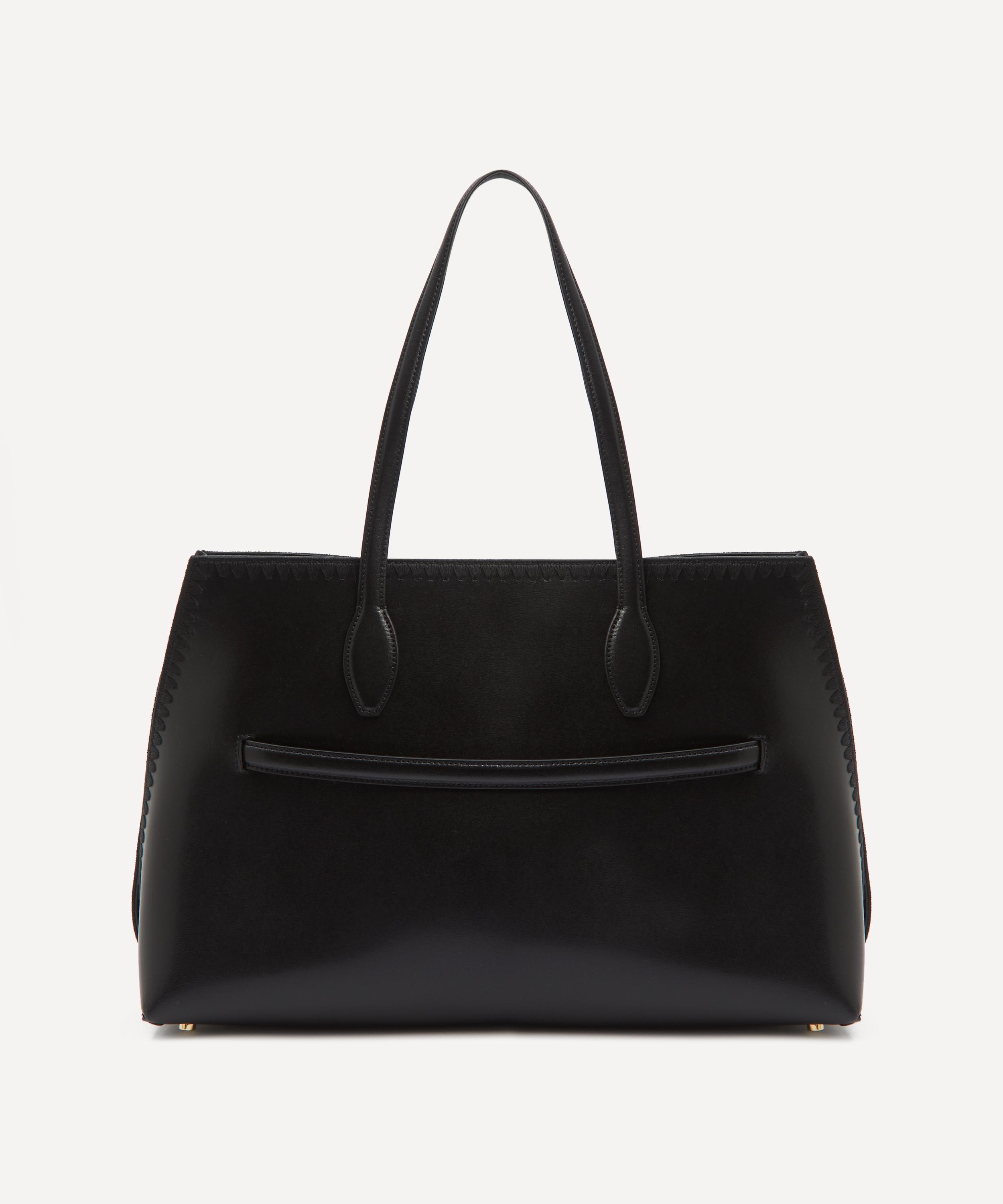 Totême - Embroidered Leather Lounge Tote Bag image number 3