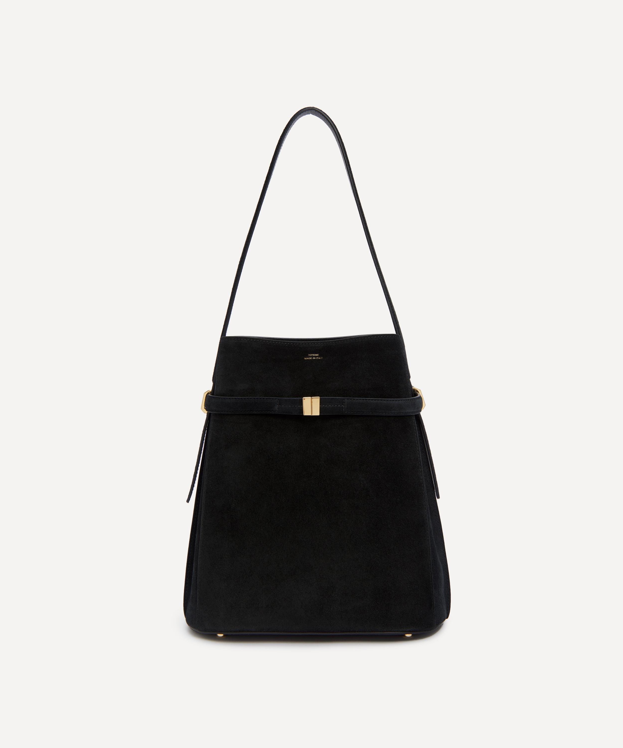 Totême - Belted Suede Bucket Bag image number 0