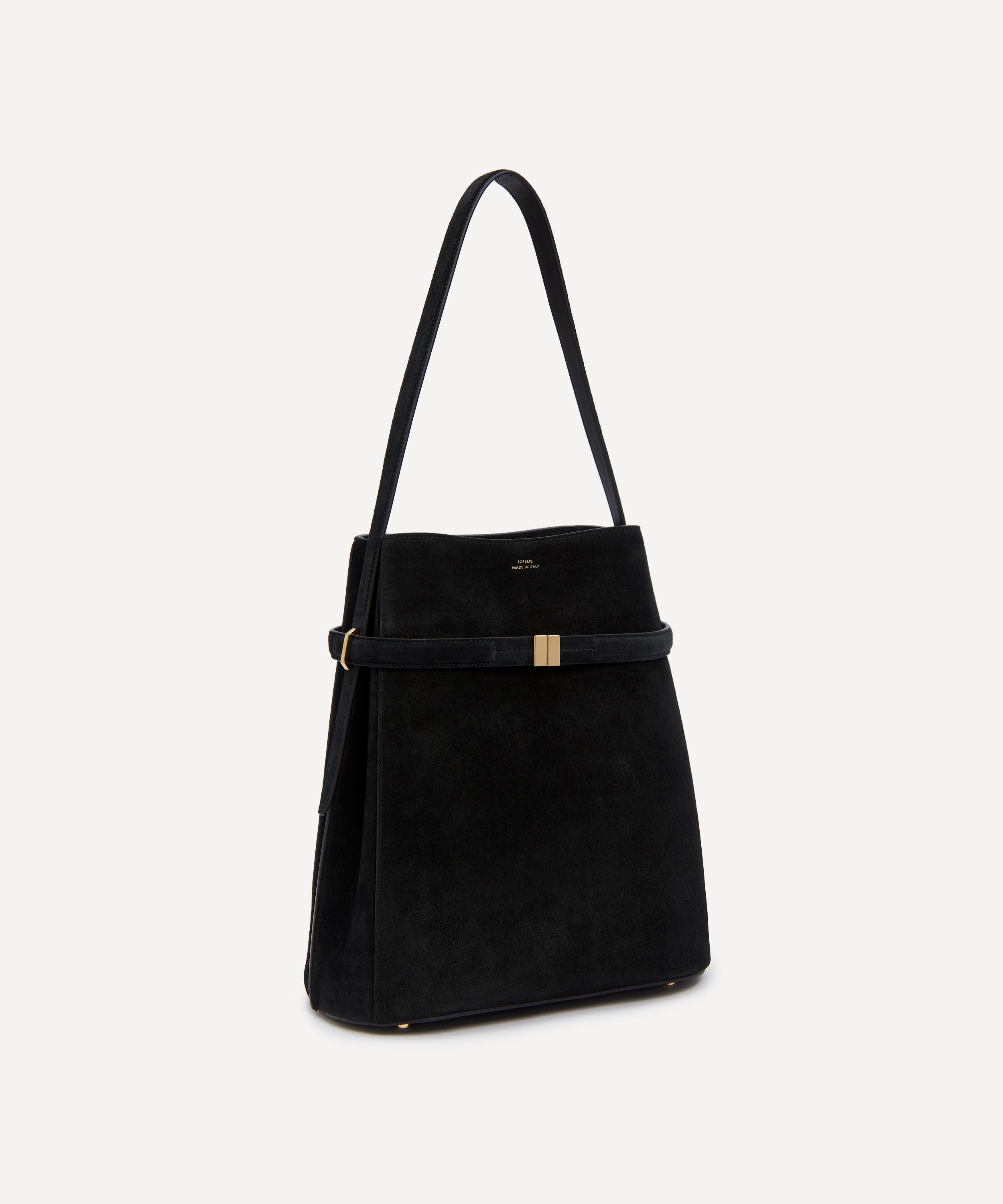 Totême - Belted Suede Bucket Bag image number 2