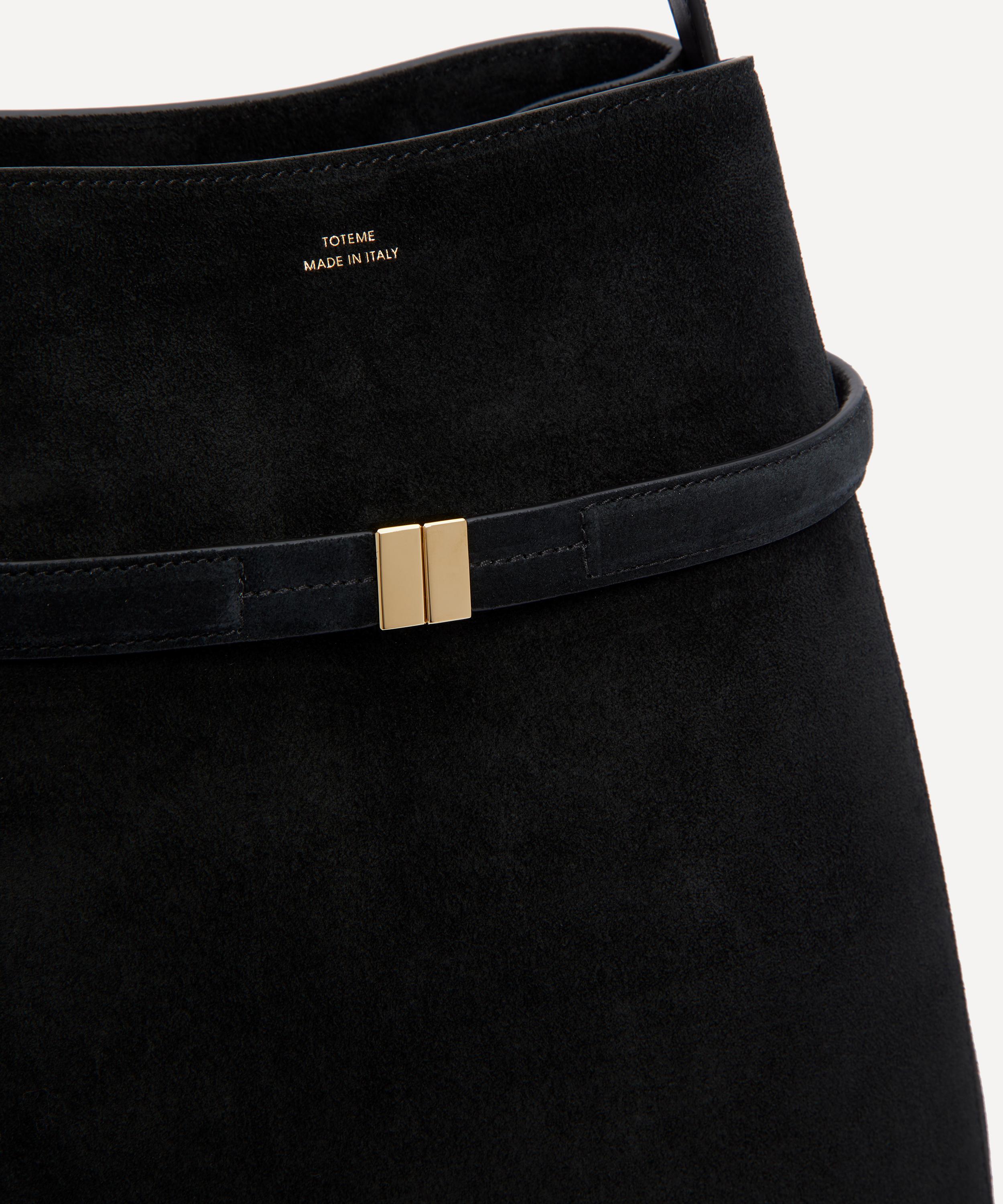 Totême - Belted Suede Bucket Bag image number 4