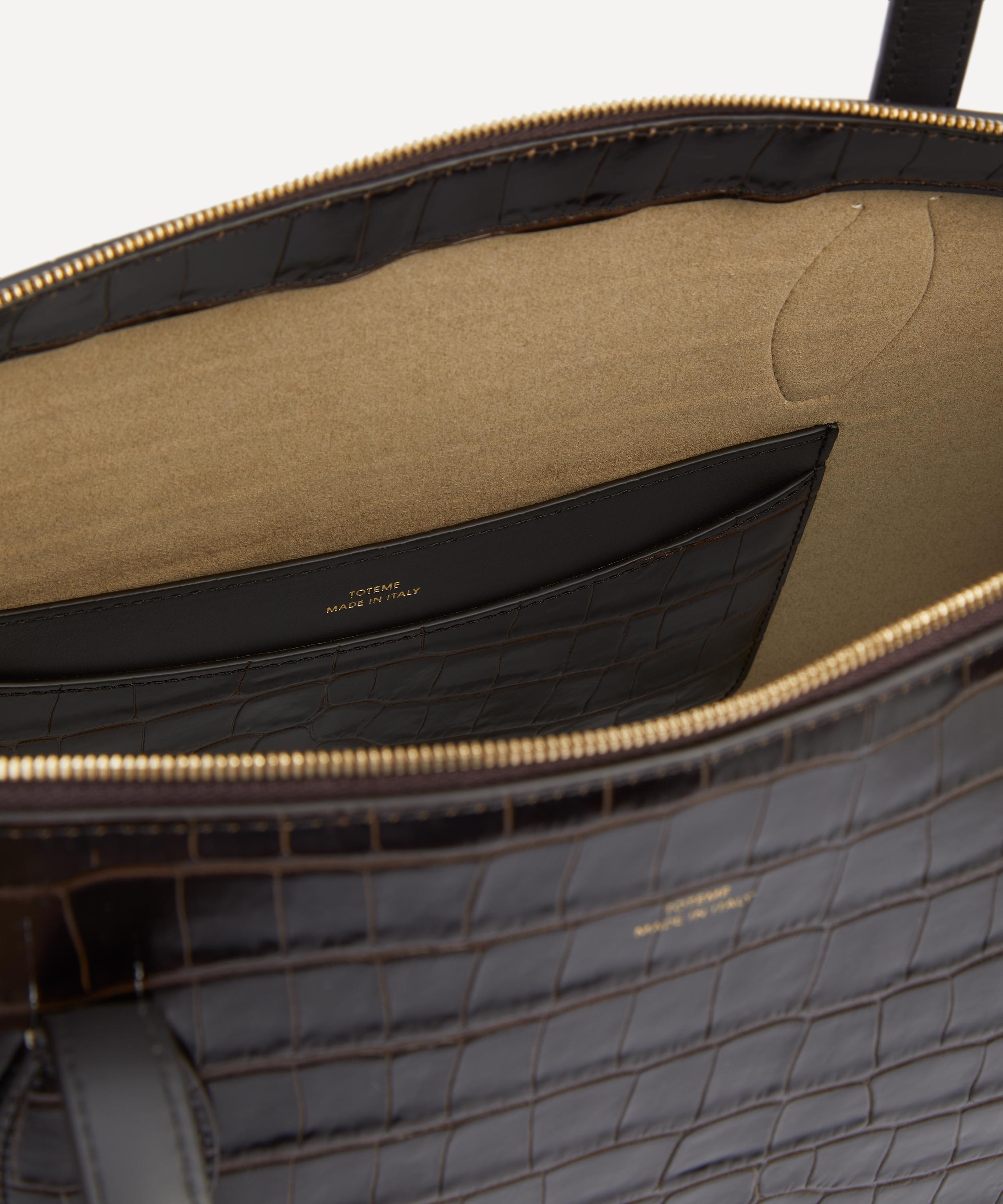 Toteme - Croco-Embossed Day Tote Bag image number 5
