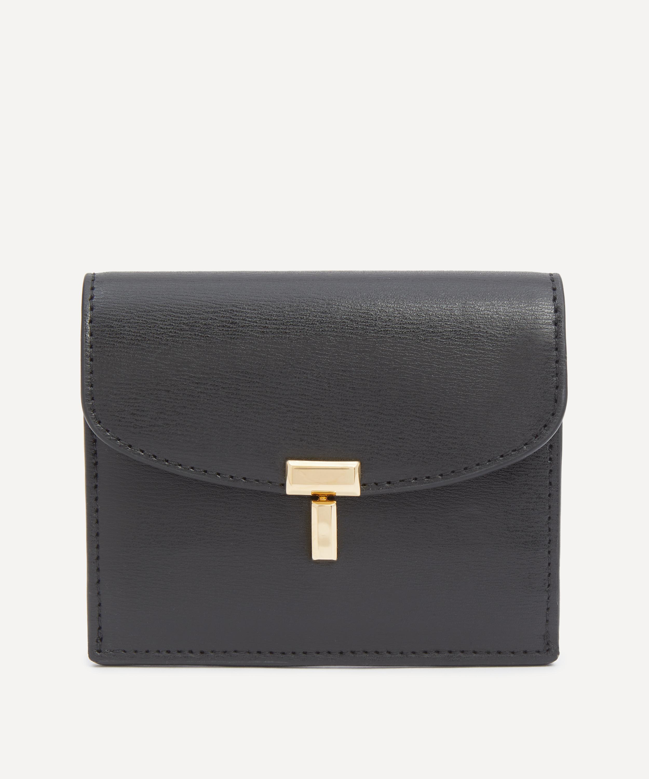 Toteme - T-Lock Leather Cardholder image number 0