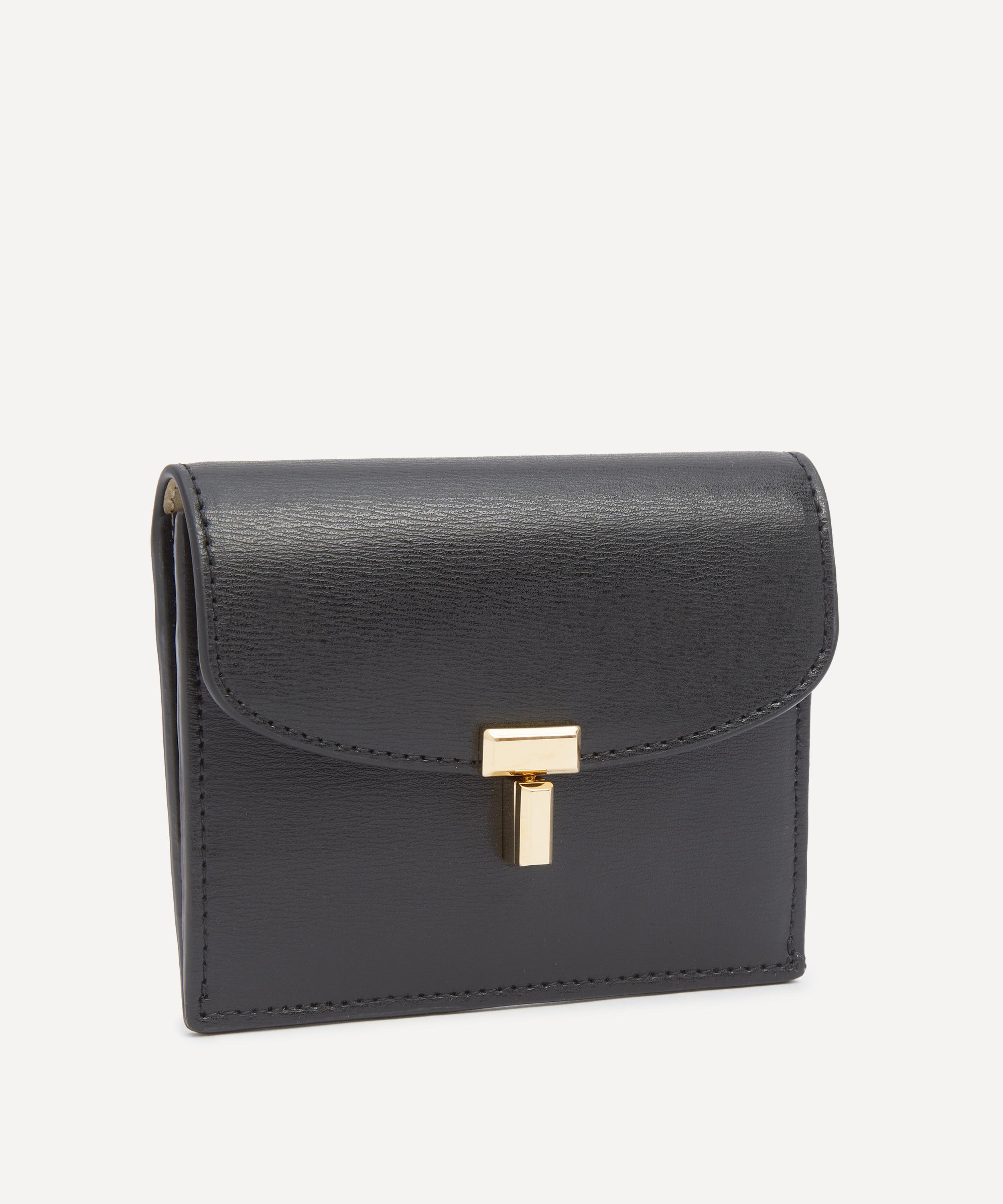 Toteme - T-Lock Leather Cardholder image number 1