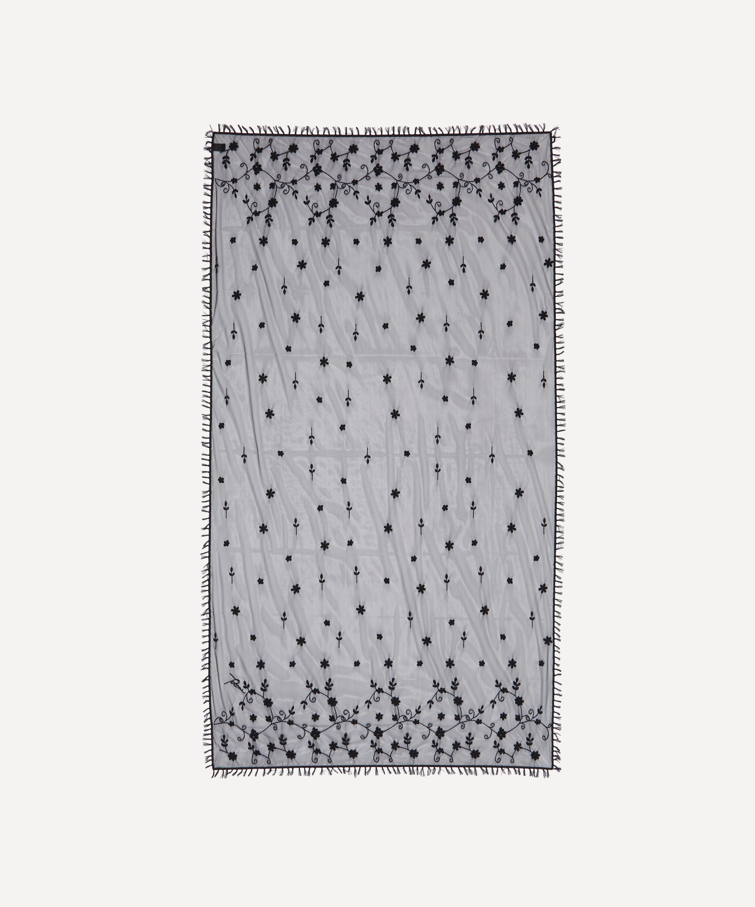 Toteme - Floral Tulle Shawl image number 1
