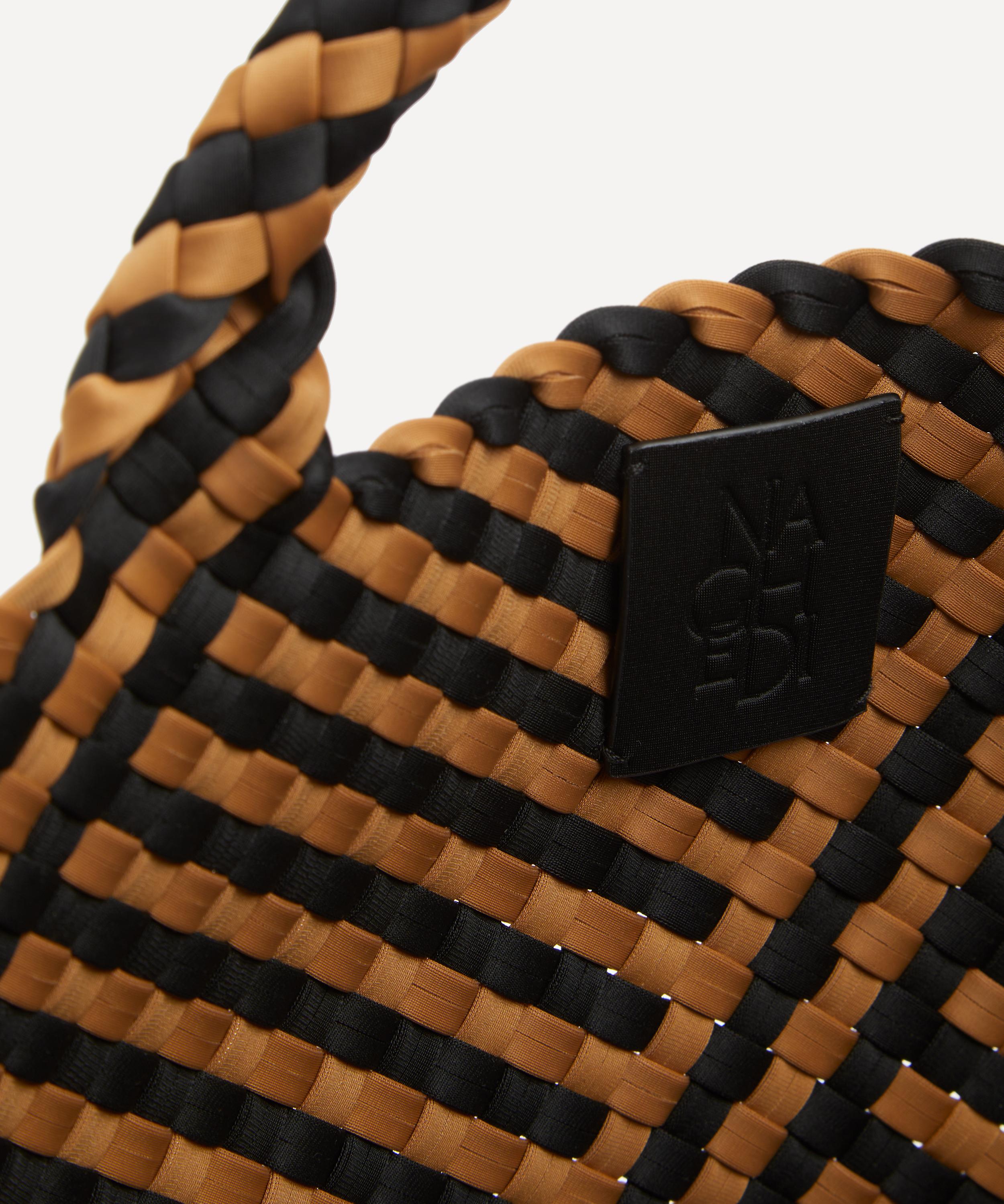Naghedi - St Barths Large Striped Geo Woven Tote Bag image number 4