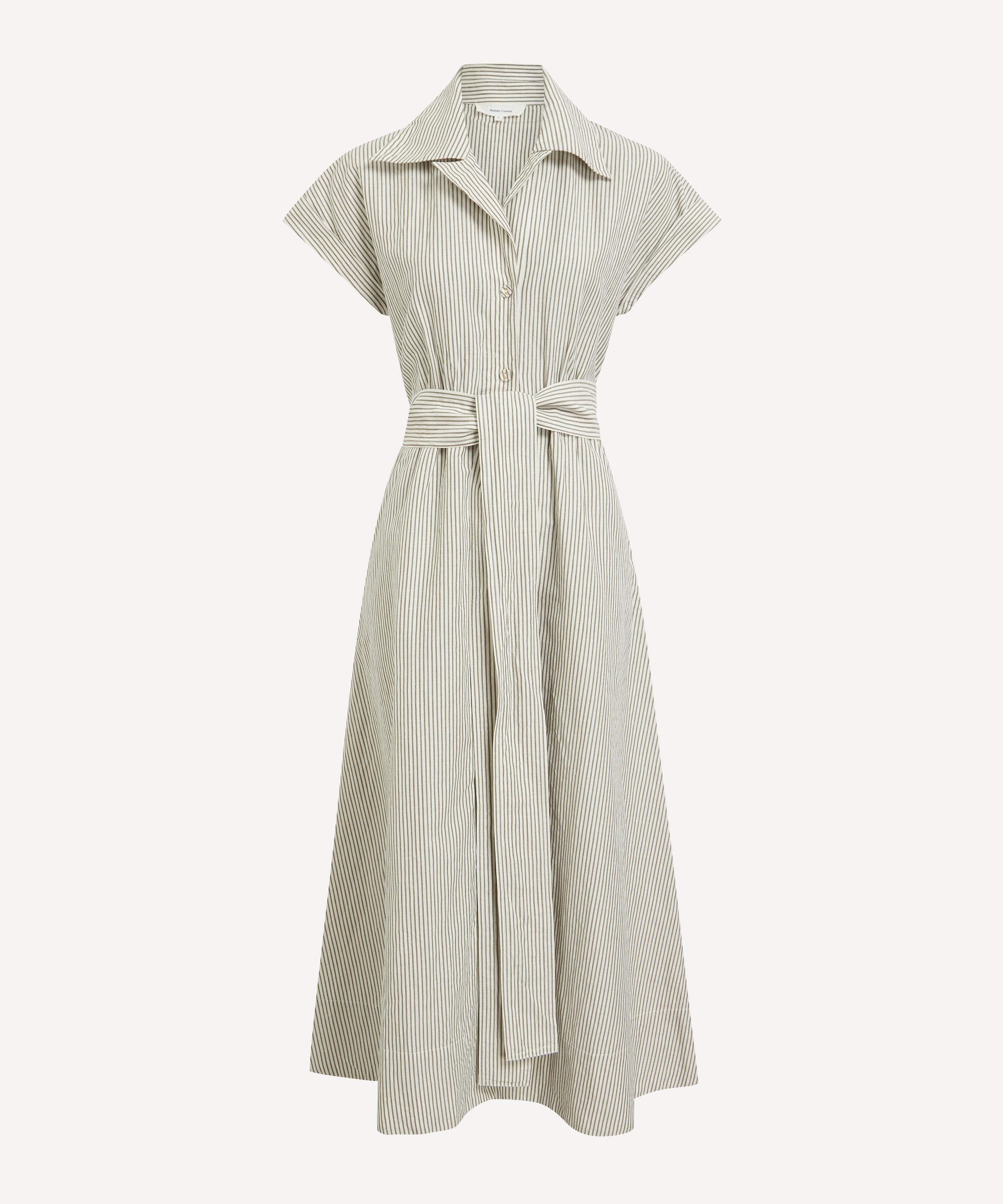 Mondo Corsini - Lucy White Moss Linen Weave Dress