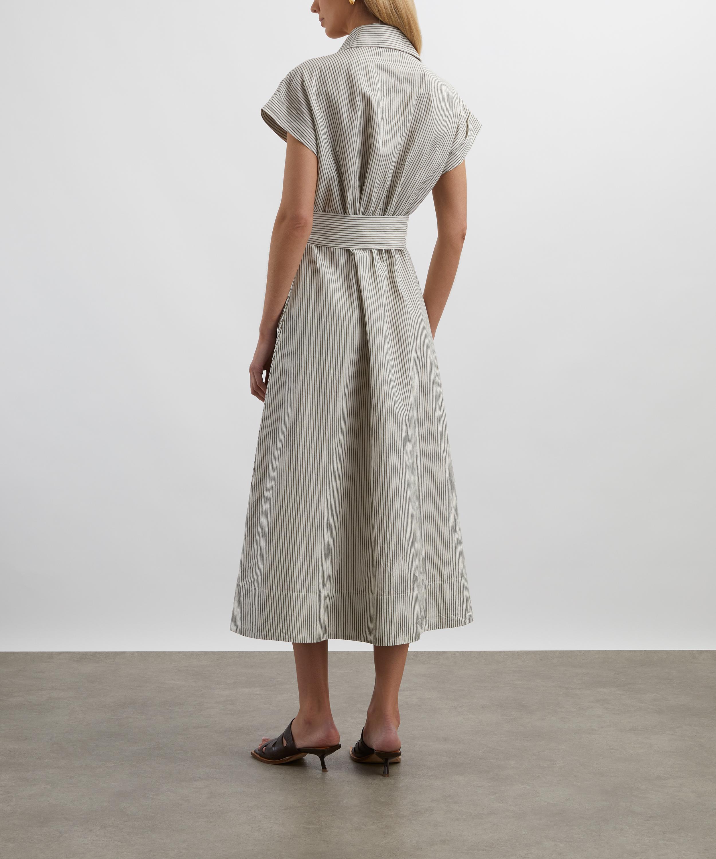 Mondo Corsini - Lucy White Moss Linen Weave Dress image number 3