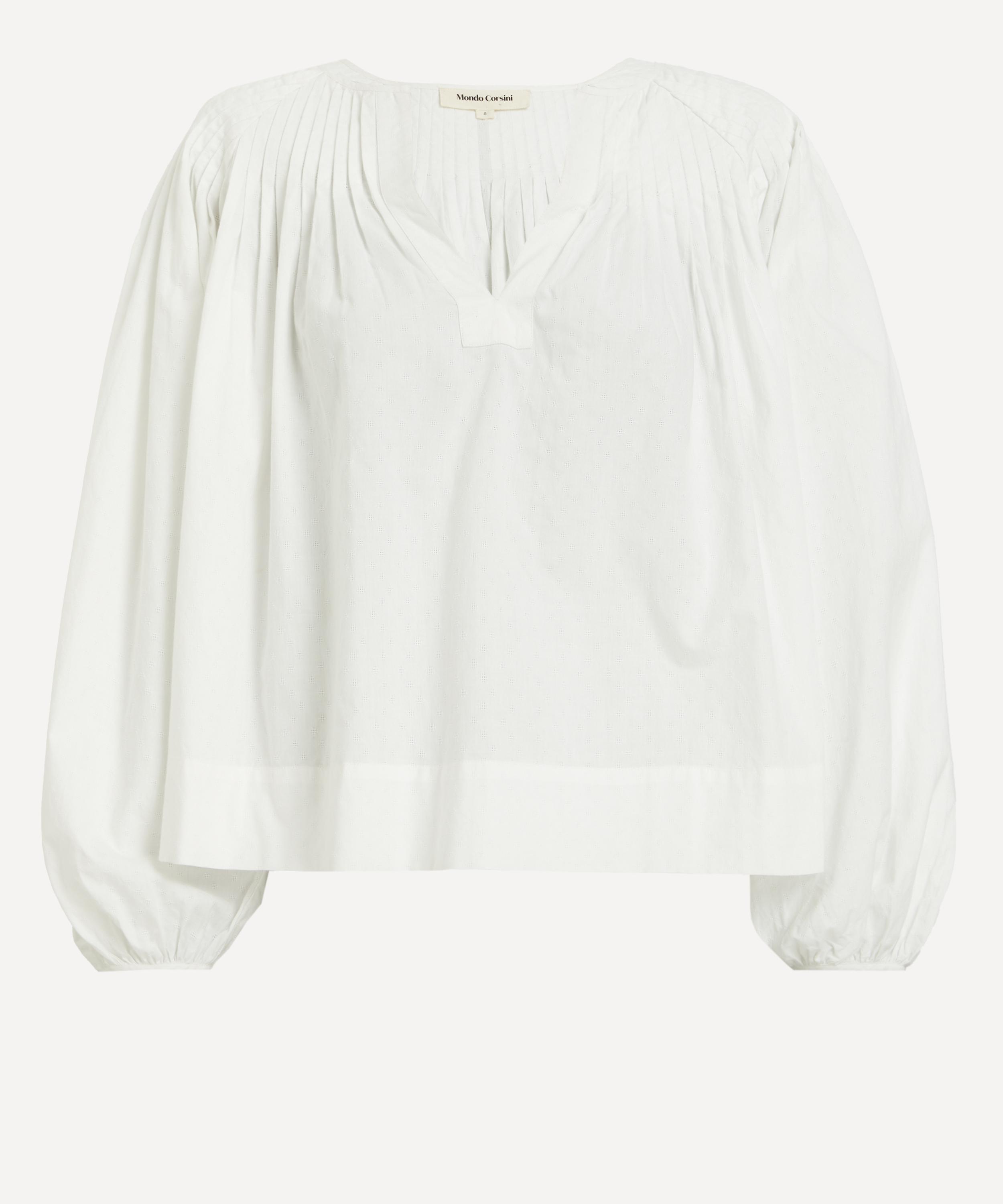 Mondo Corsini - Elizabeth White Linen Blouse