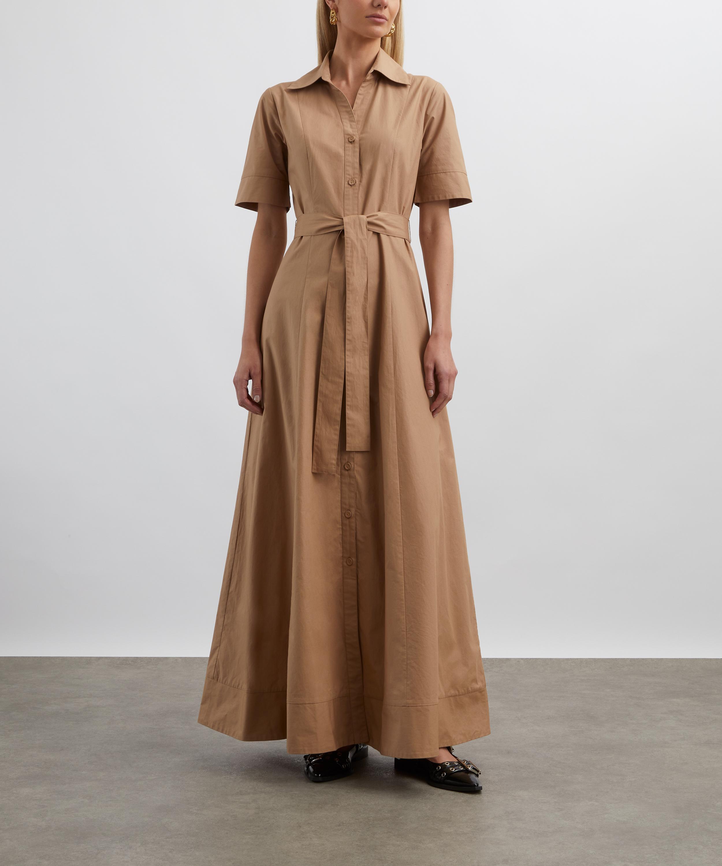Mondo Corsini - Bodhi Cappuccino Cotton Poplin Shirt Dress image number 2