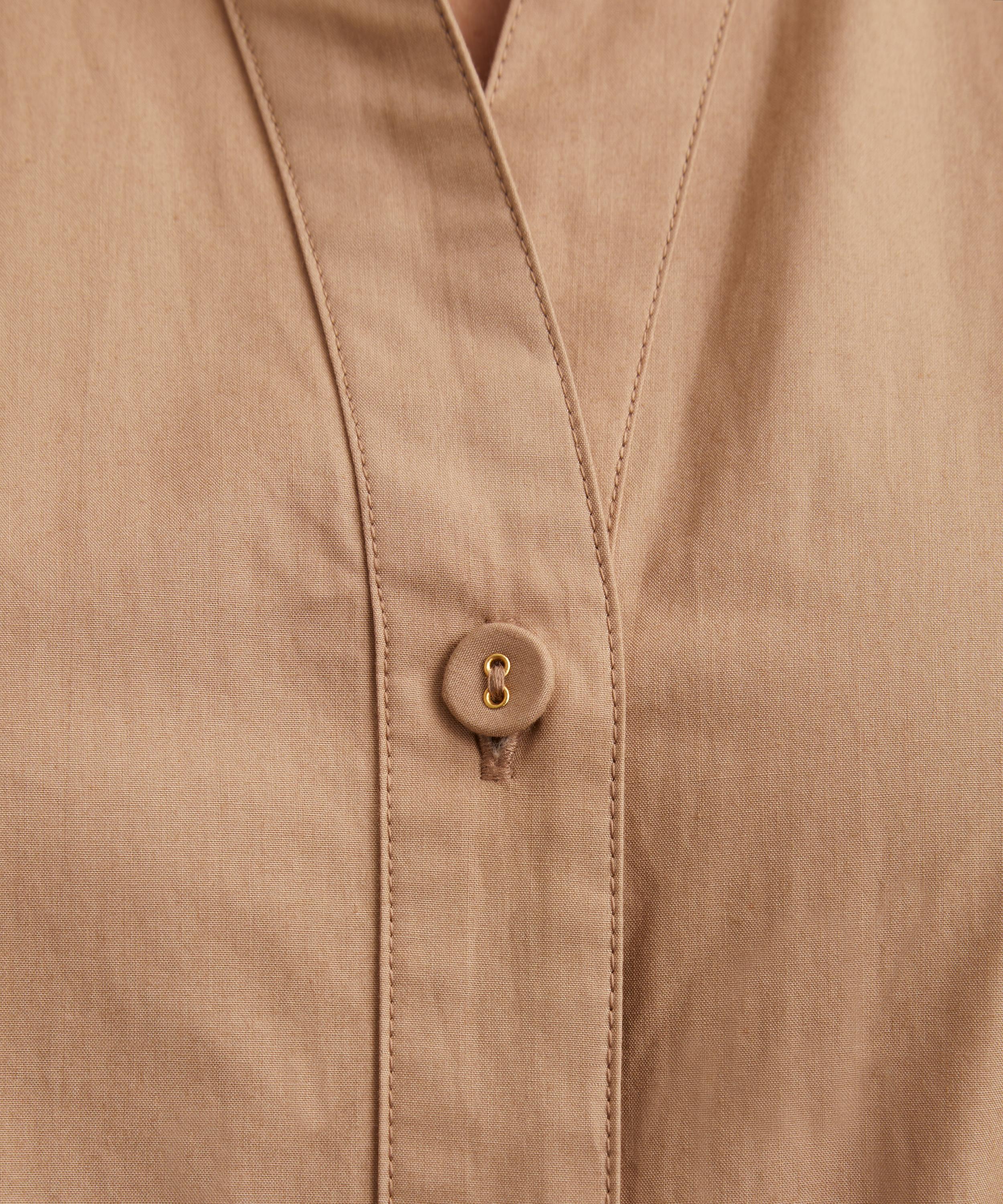 Mondo Corsini - Bodhi Cappuccino Cotton Poplin Shirt Dress image number 4